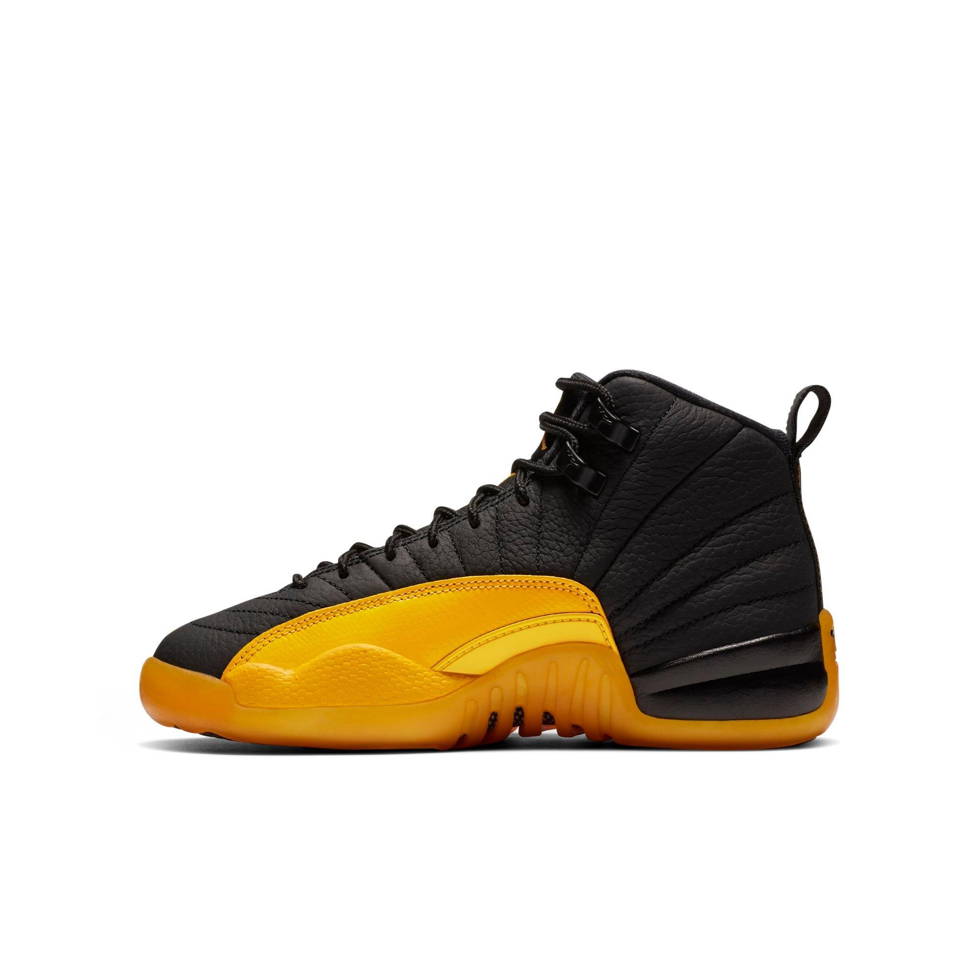 black and yellow 12s hibbett sports