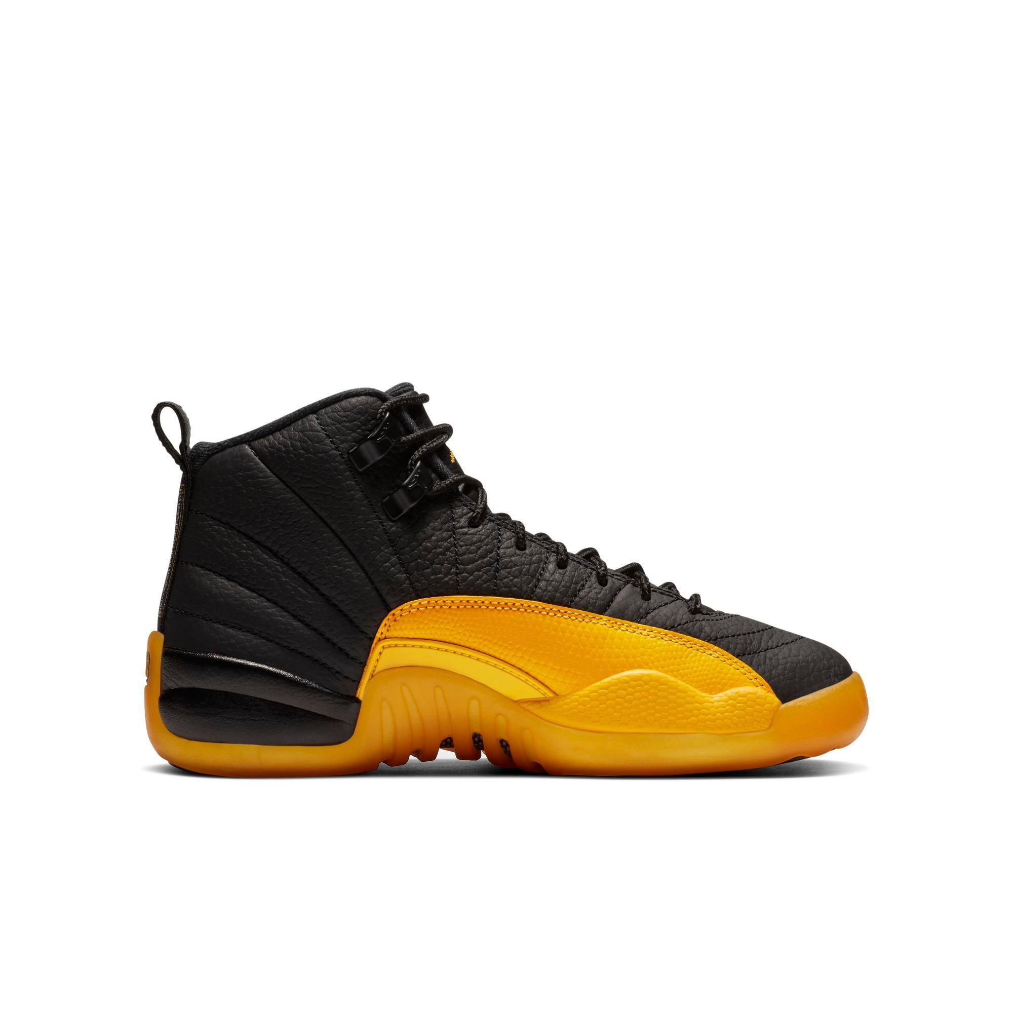 all black jordan 12 grade school