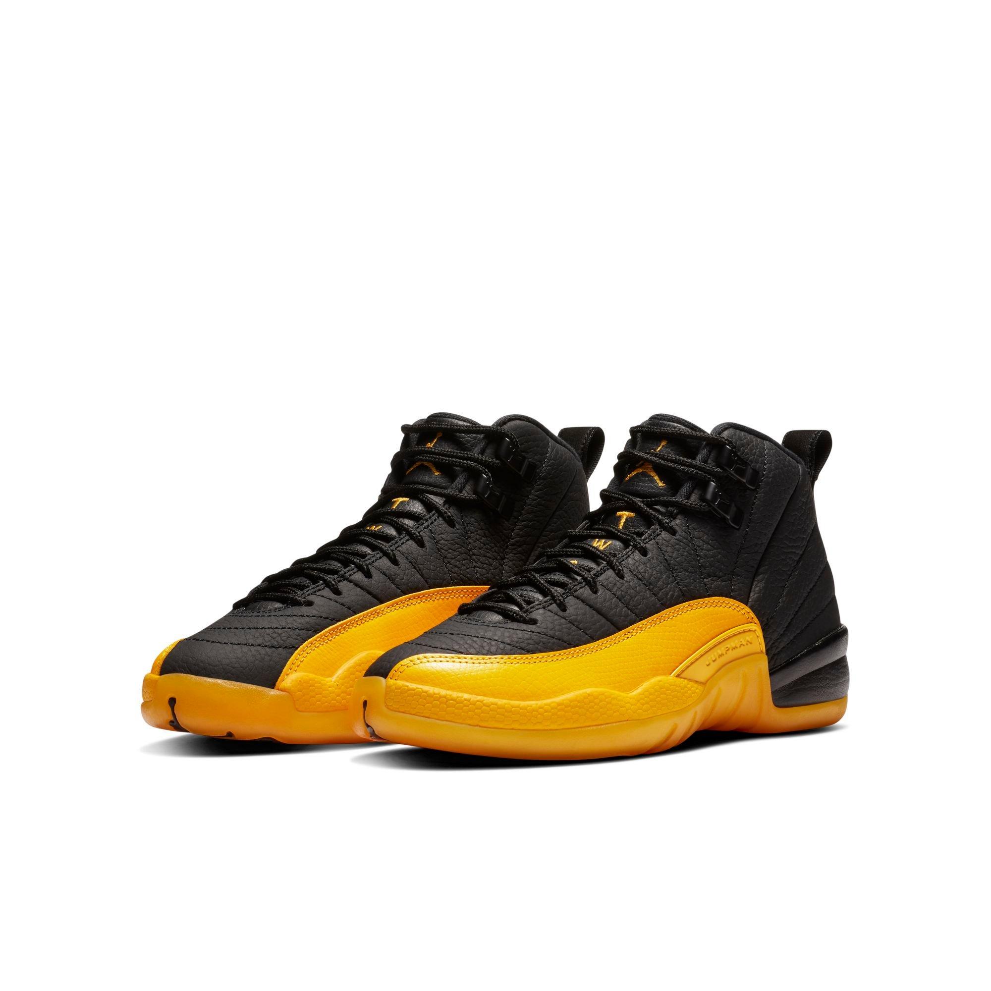 black and yellow 12s hibbett sports