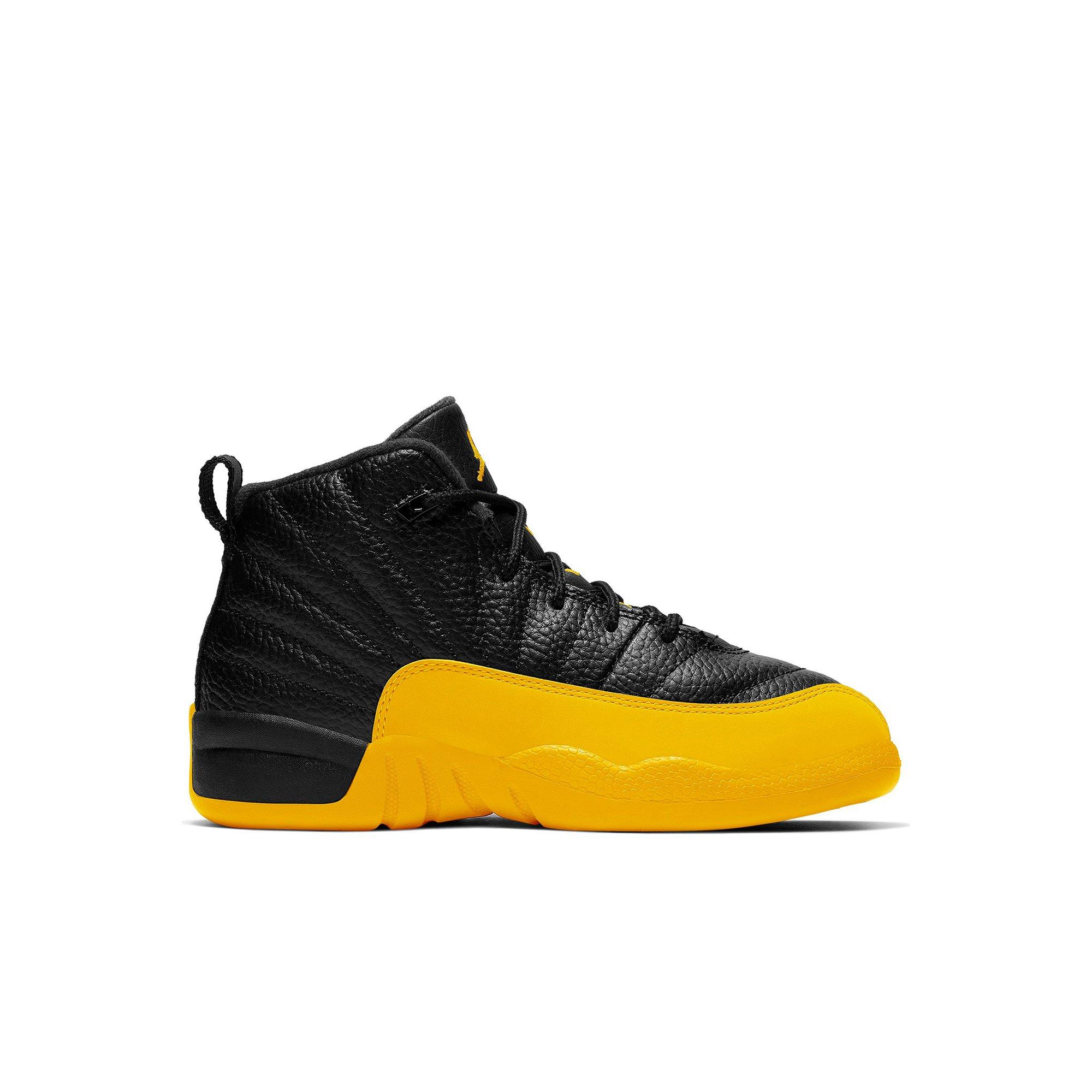 jordan retro 12 black preschool