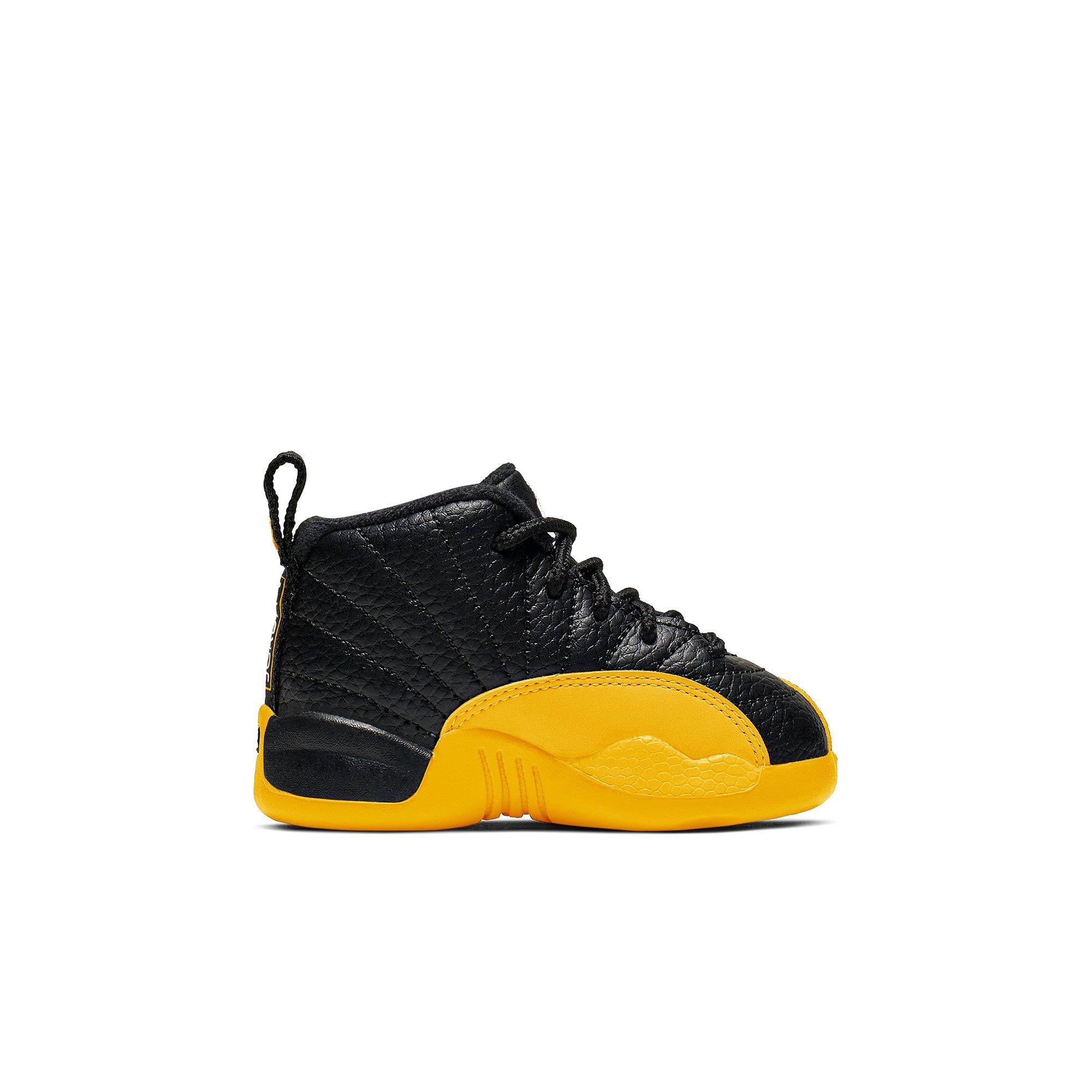 black and yellow jordans for toddlers