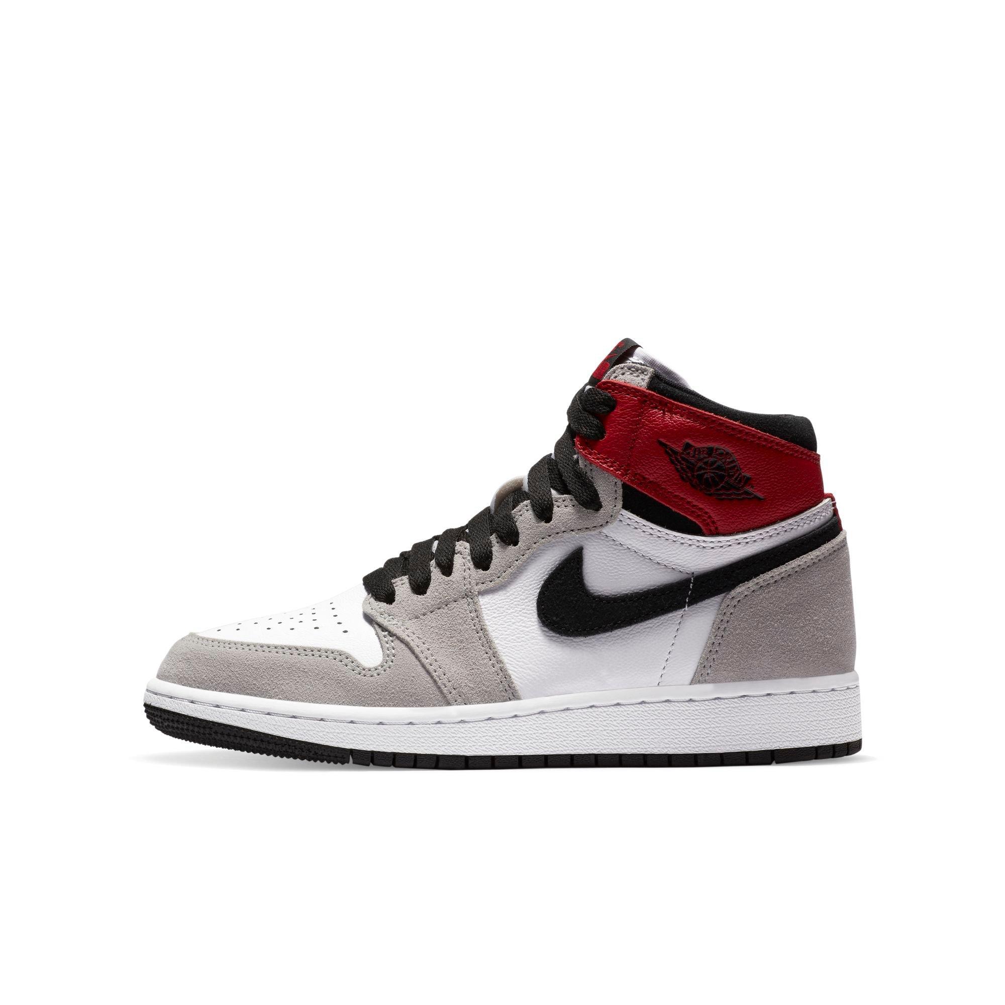 big kids air jordan 1 smoke grey