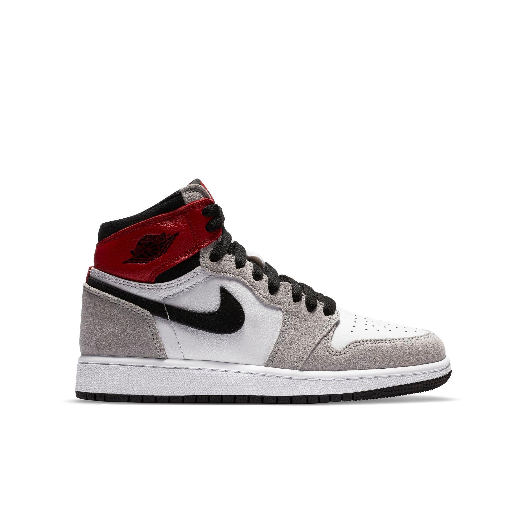 jordan 1 light smoke grey grade school