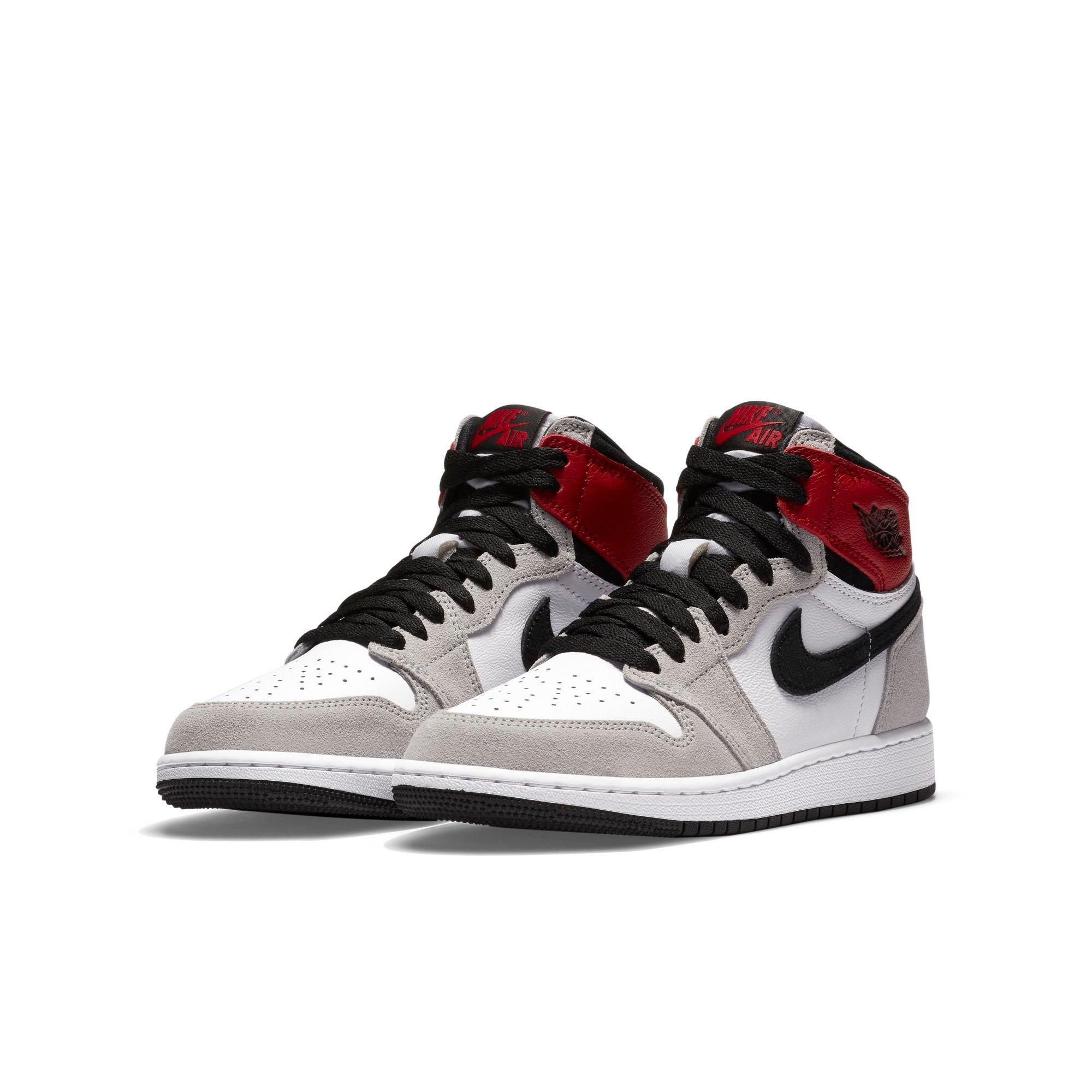 big kids air jordan 1 smoke grey