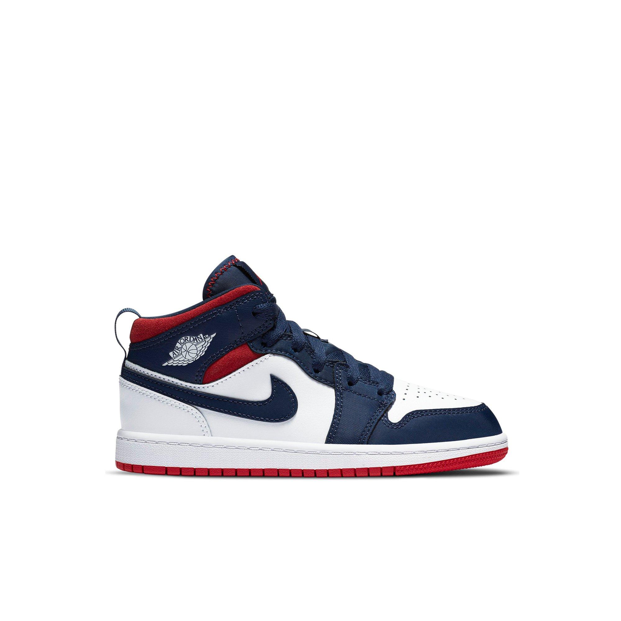 white red navy jordan 1