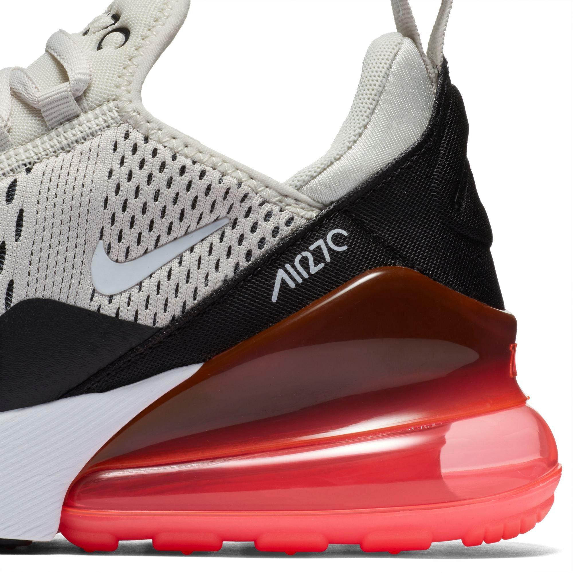 Nike Air Max 270 Light Bone Hot Punch Grade School Kids Shoe Hibbett City Gear