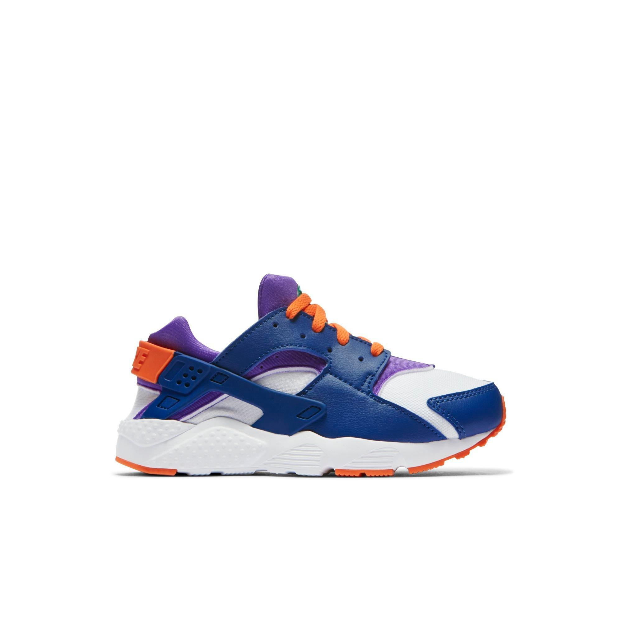 blue and purple huaraches