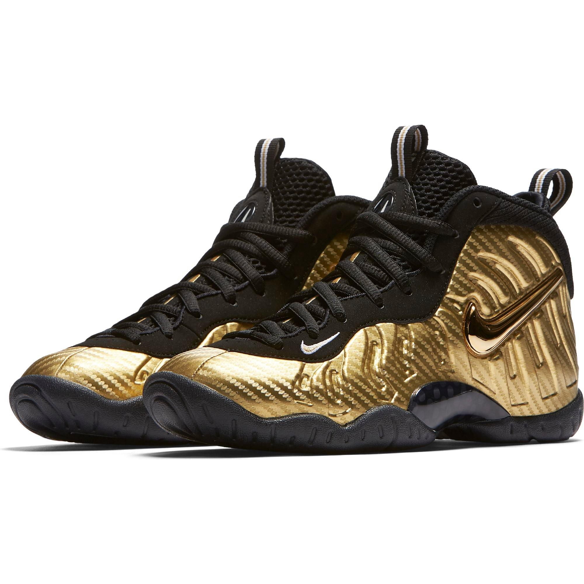 black and gold foamposites preschool
