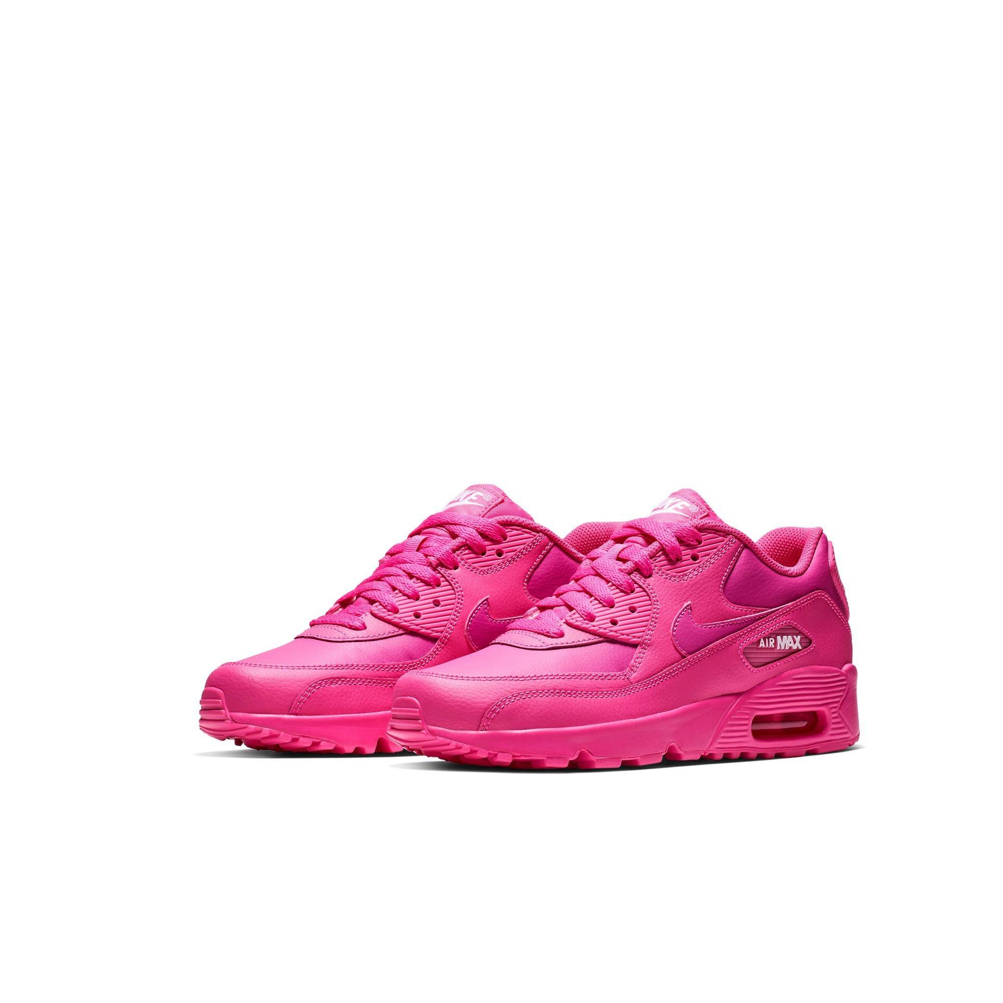 Nike Air Max 90 Laser Fuchsia Grade School Girls Shoe