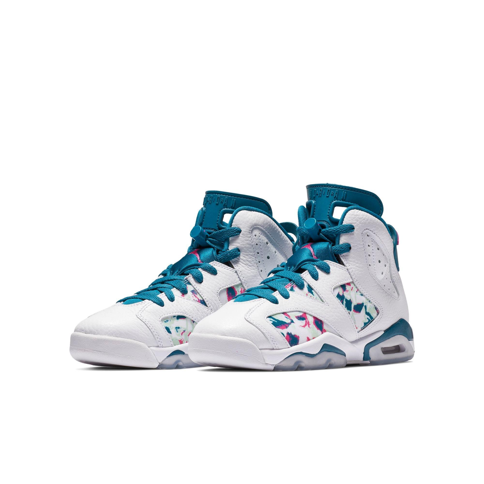 jordan retro 6 green abyss