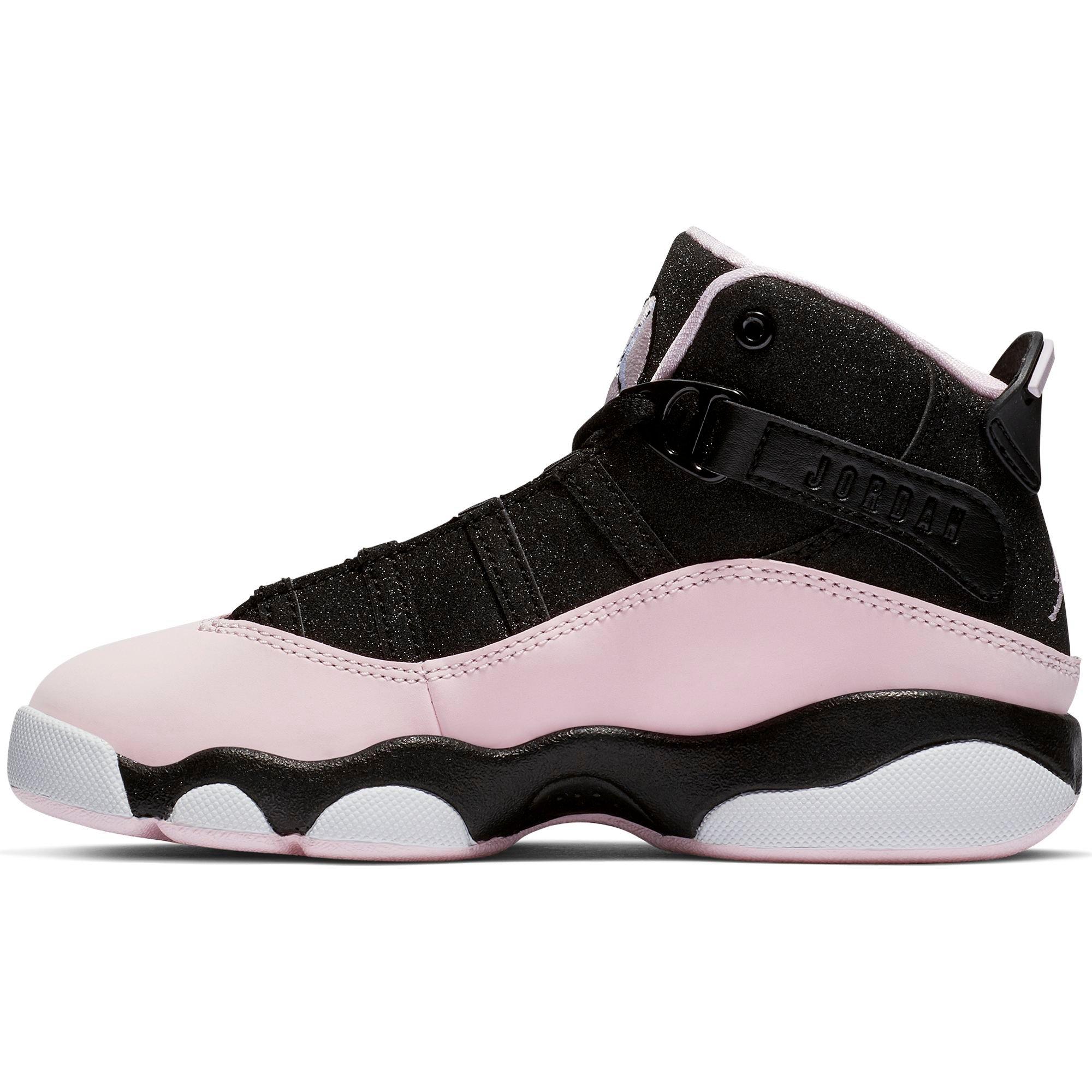 pink and black jordan 6 rings