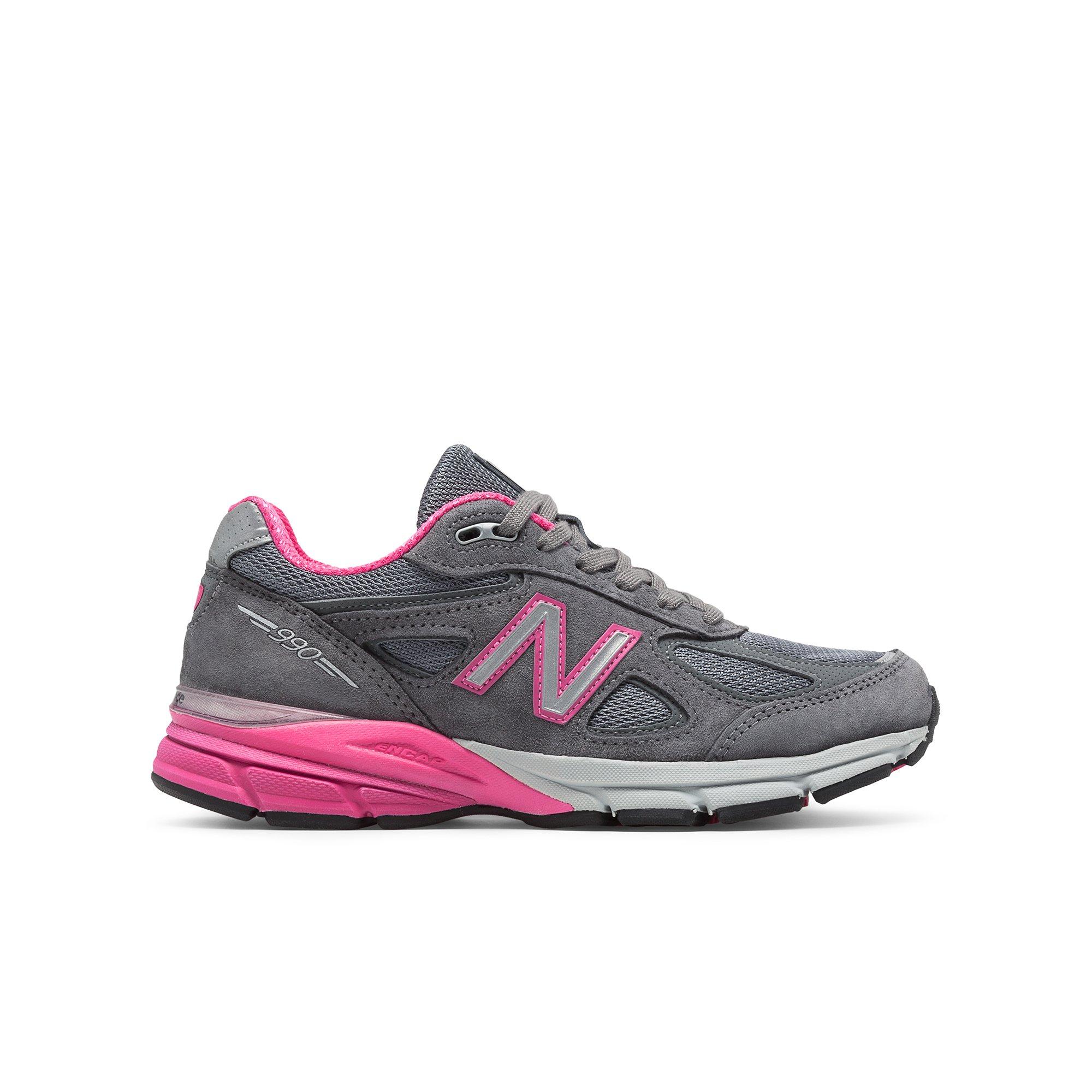 grey and pink new balance sneakers