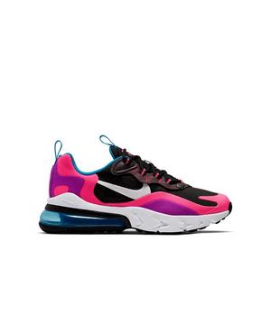 Nike Air Max 270 React Black White Hyper Pink Grade School Girls Shoe Hibbett City Gear
