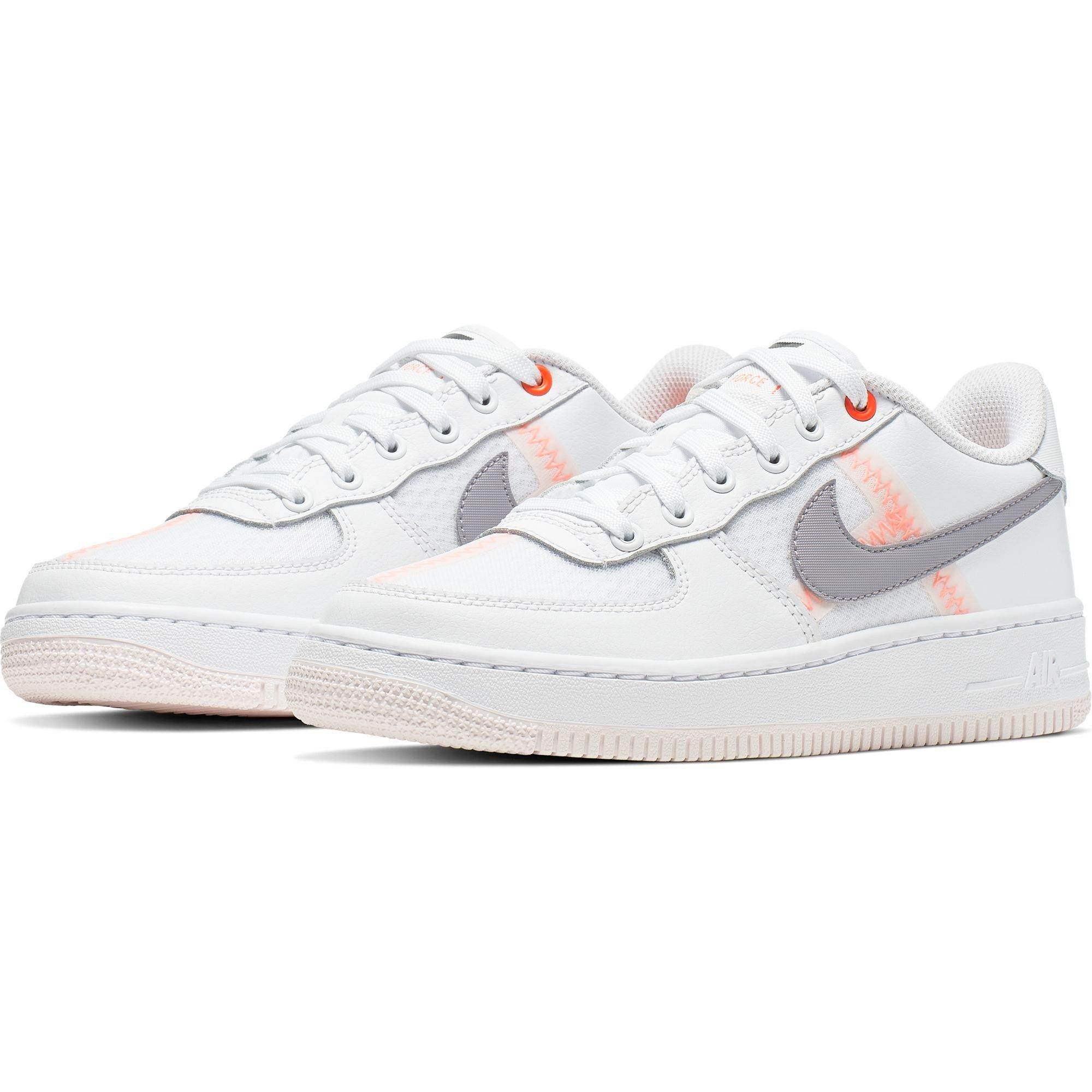 pink nike air force 1 grade school
