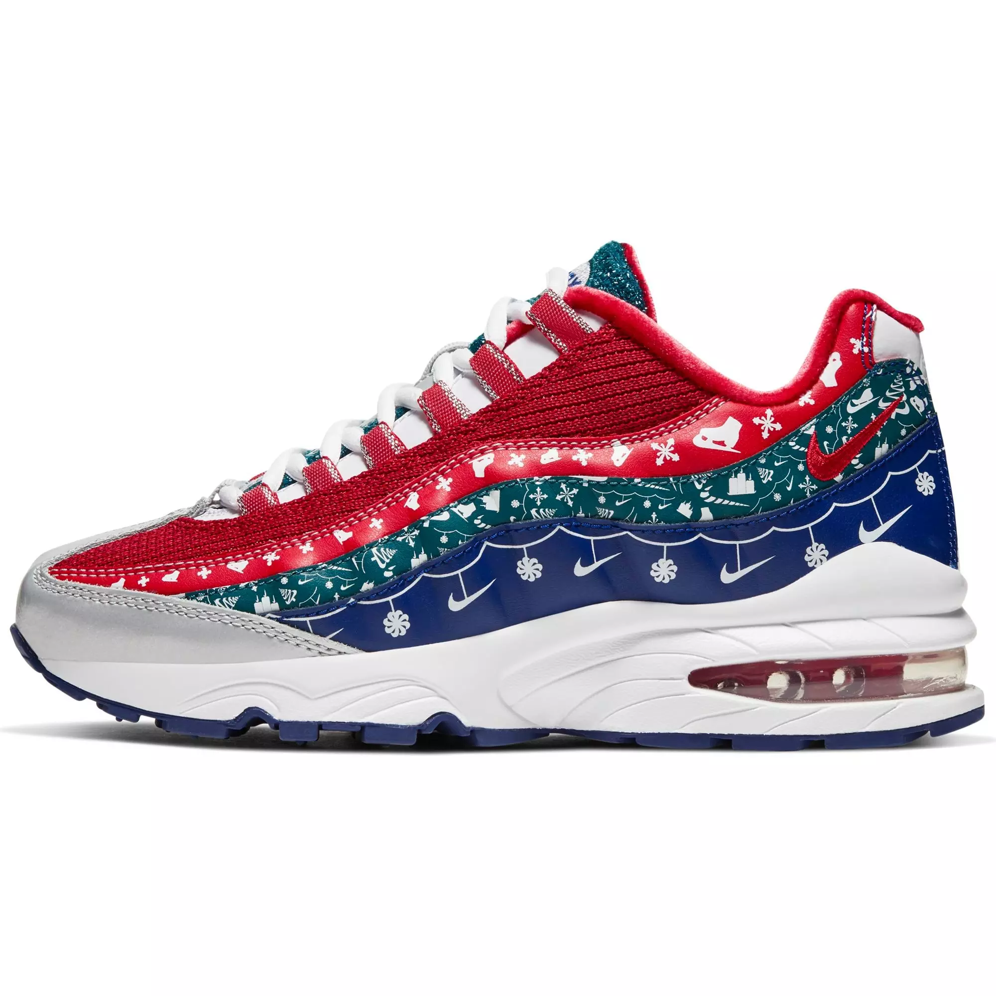 Nike Air Max 95 “Christmas Sweater” Grade School Kids' Shoe - WHITE/RED