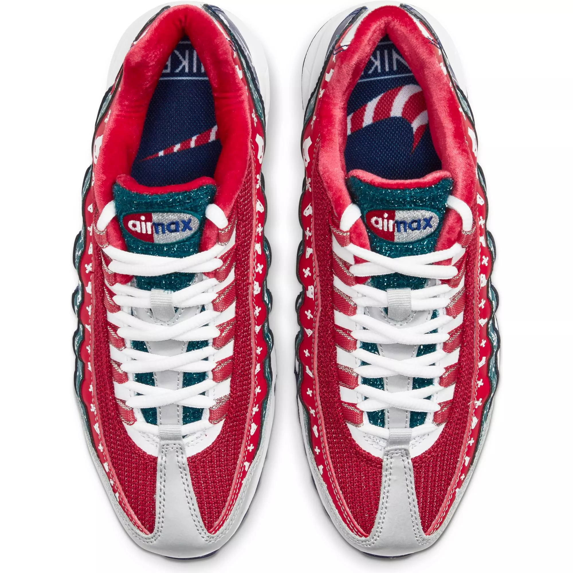 Nike Air Max 95 “Christmas Sweater” Grade School Kids' Shoe - WHITE/RED