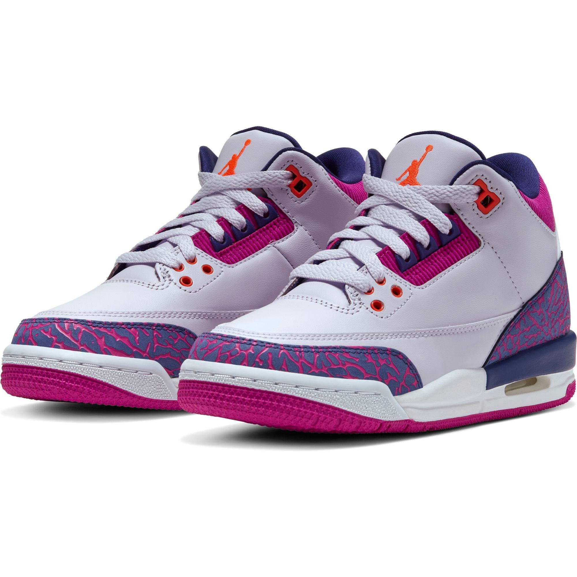 jordan 3 pink and purple