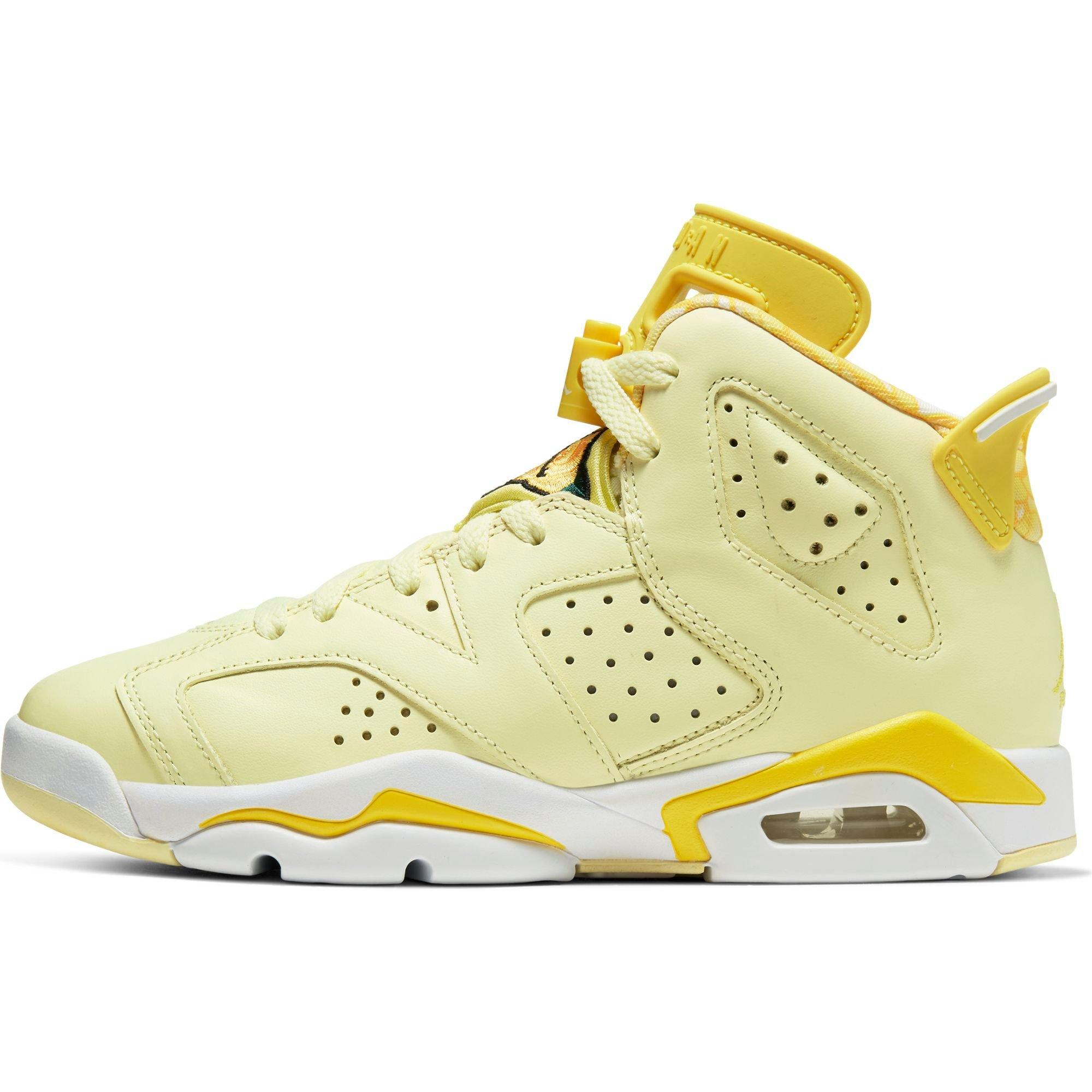 jordan retro 6 yellow grade school