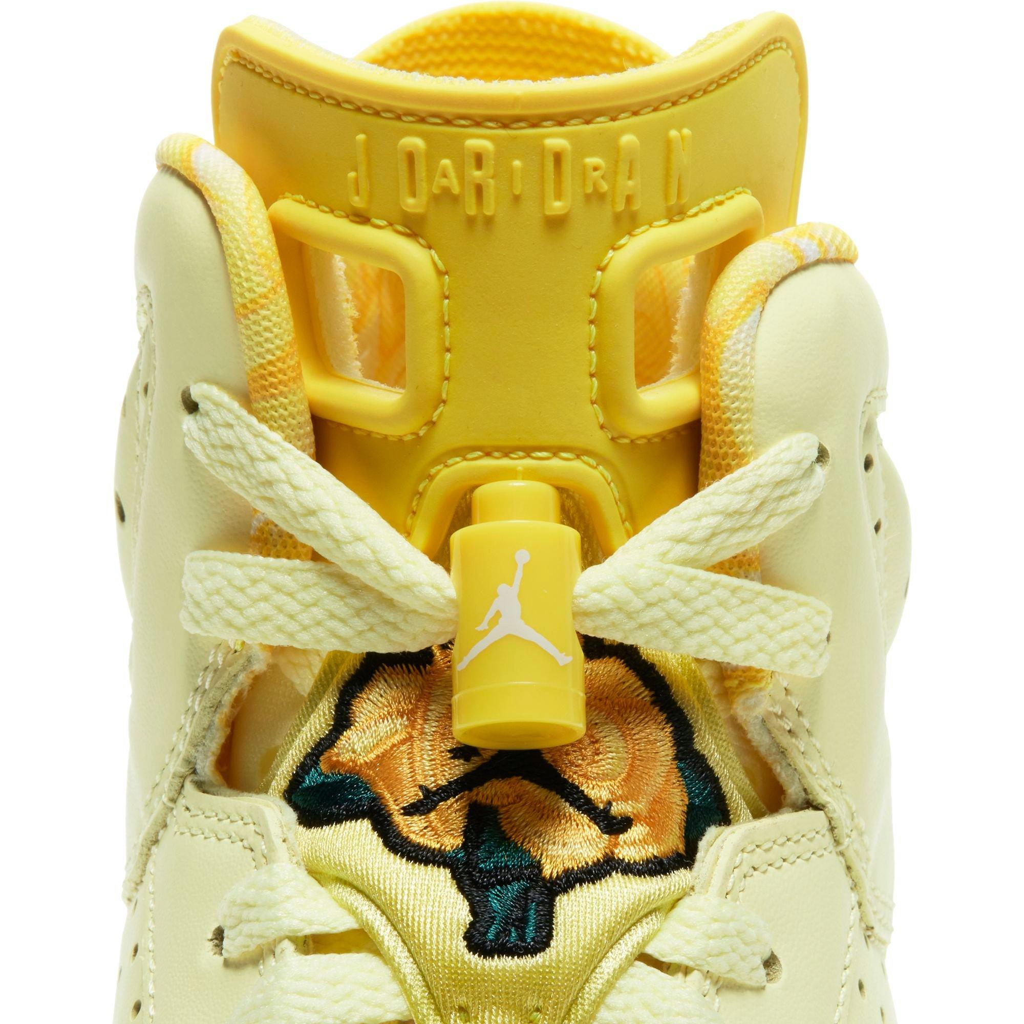 jordan retro 6 yellow grade school