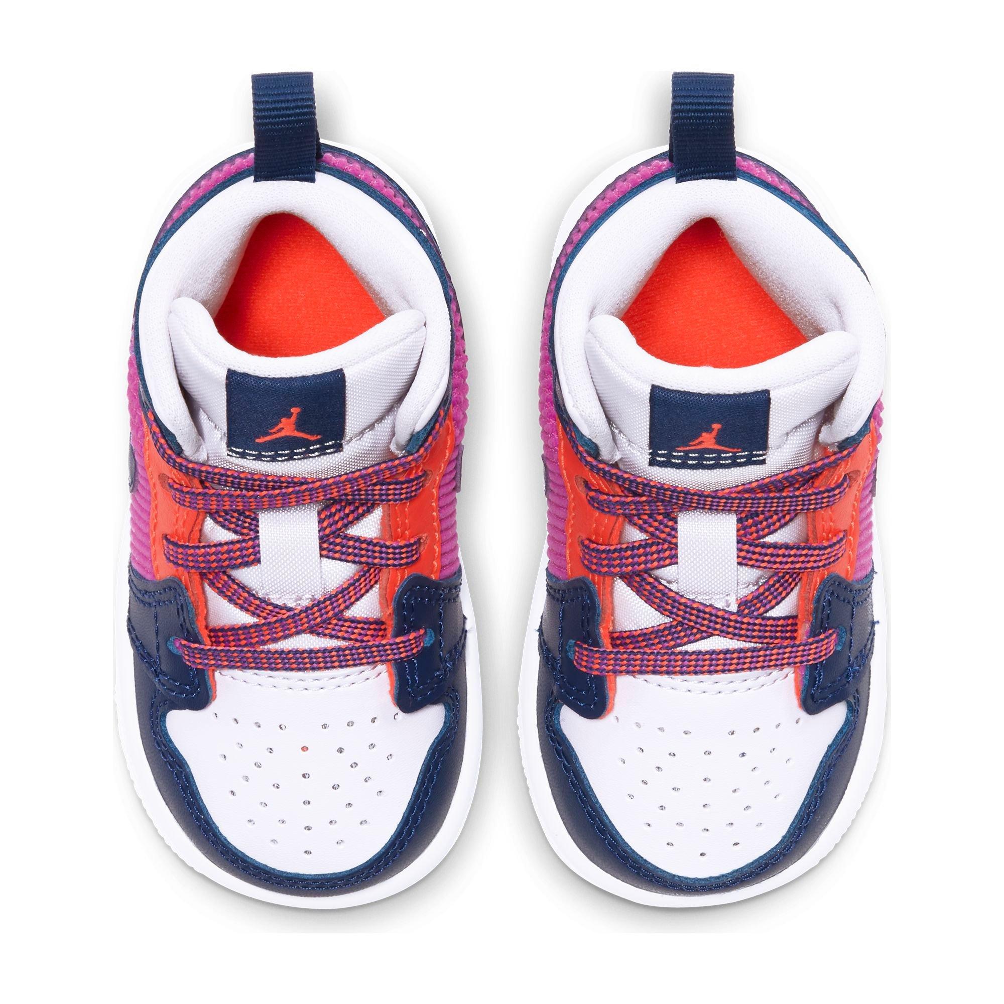 air jordan 1 mid fire pink regency purple barely grape