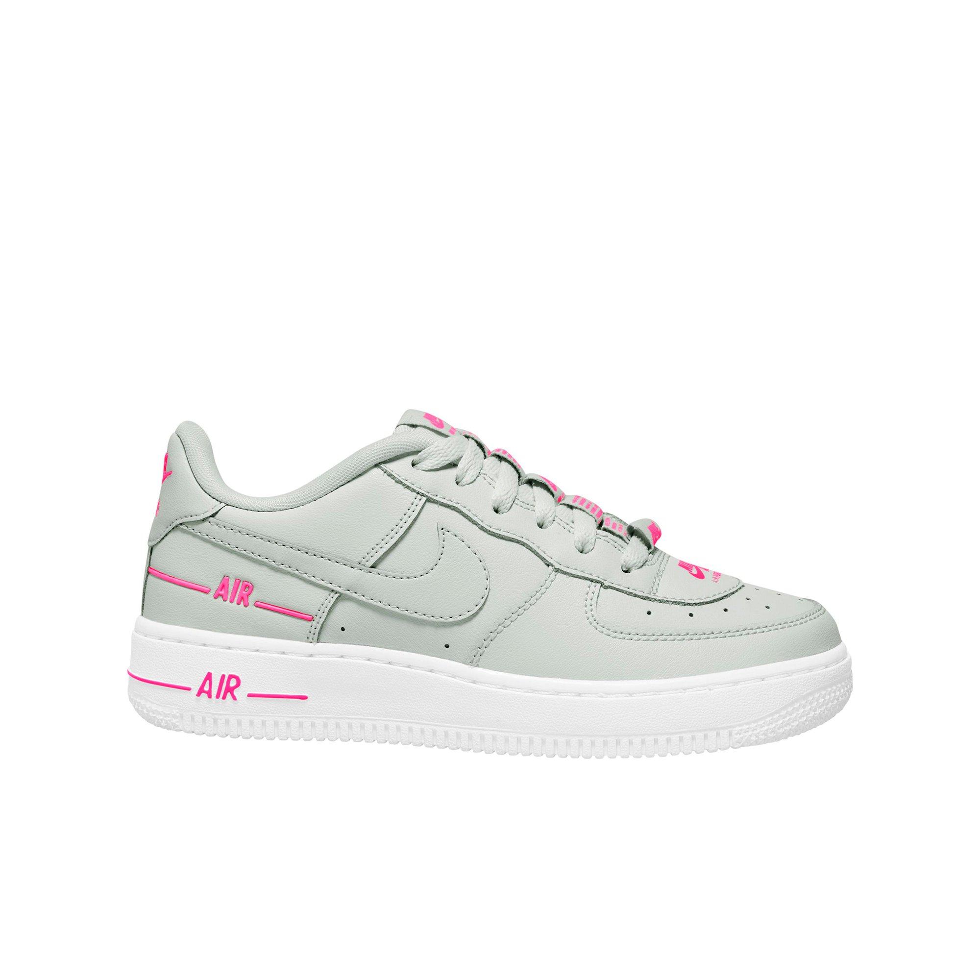 white pink and grey air force 1