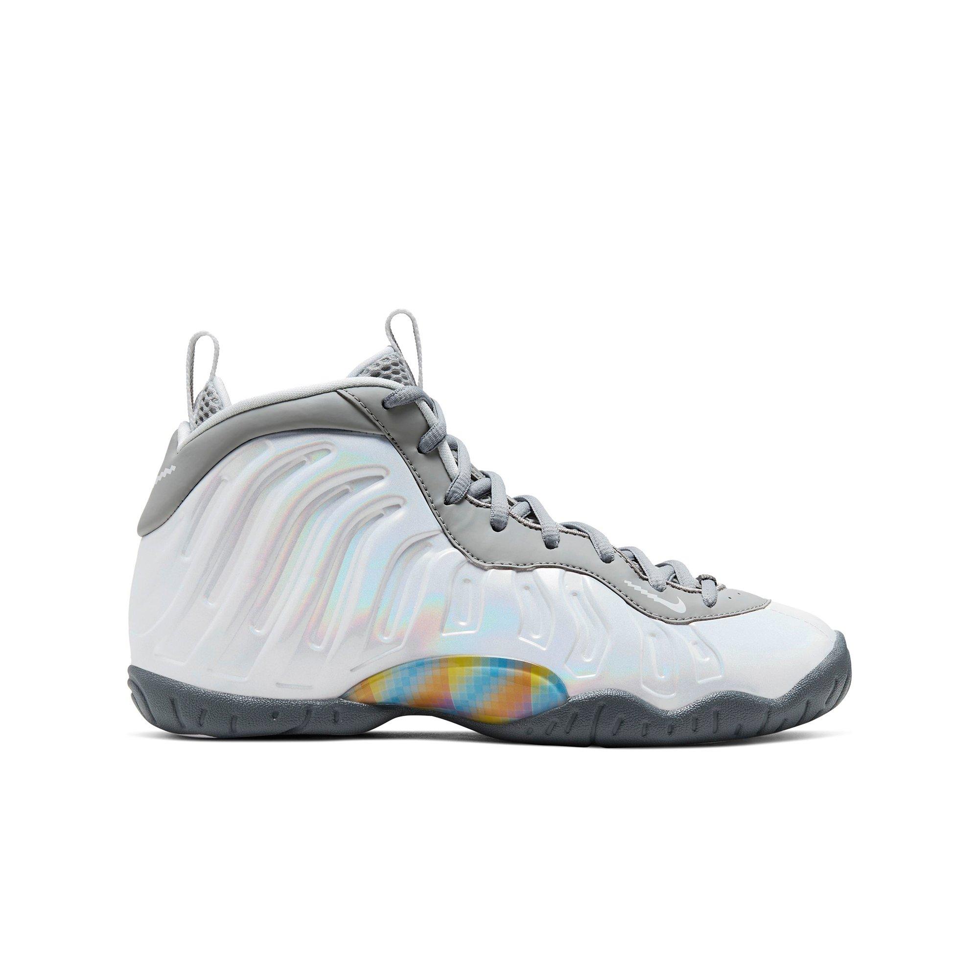 white rainbow foamposites