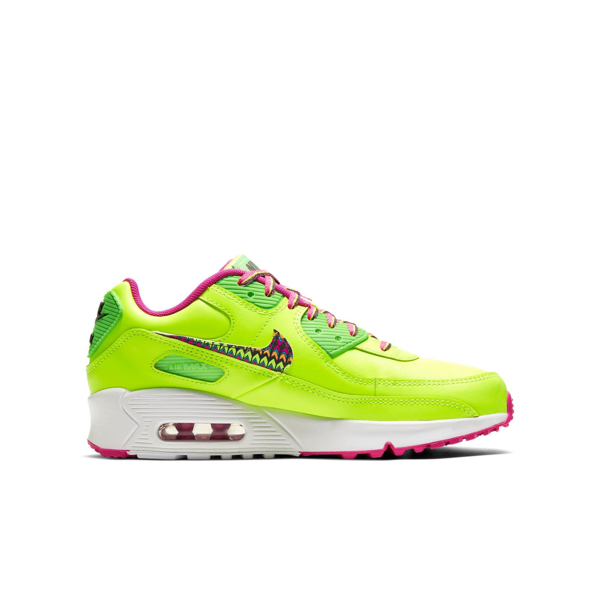 pink and green nike air max