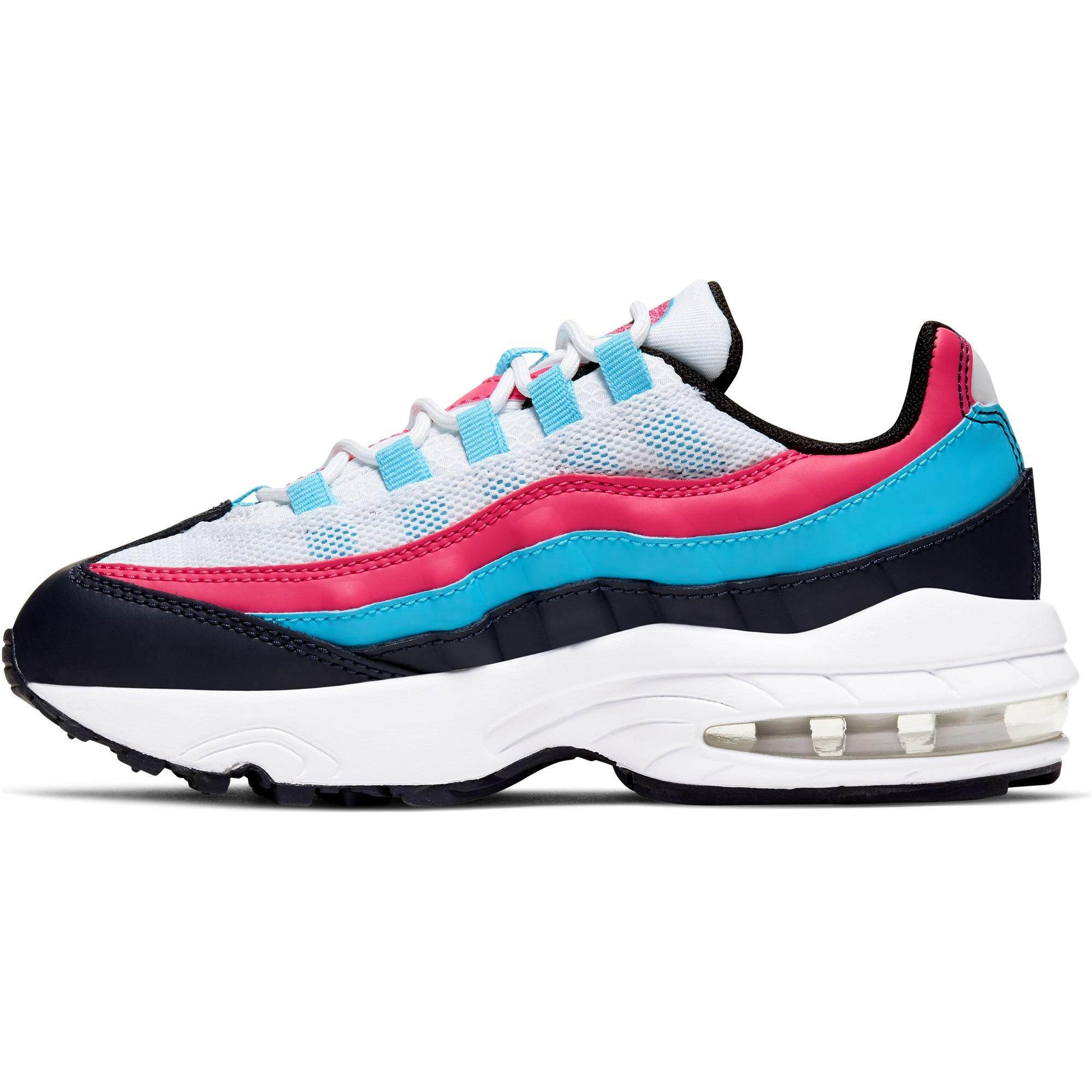 pink blue and black air max 95