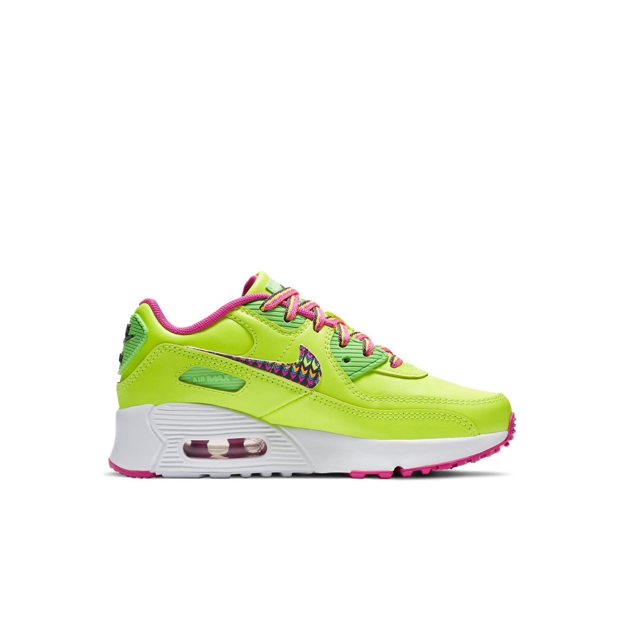 green and pink nike air max