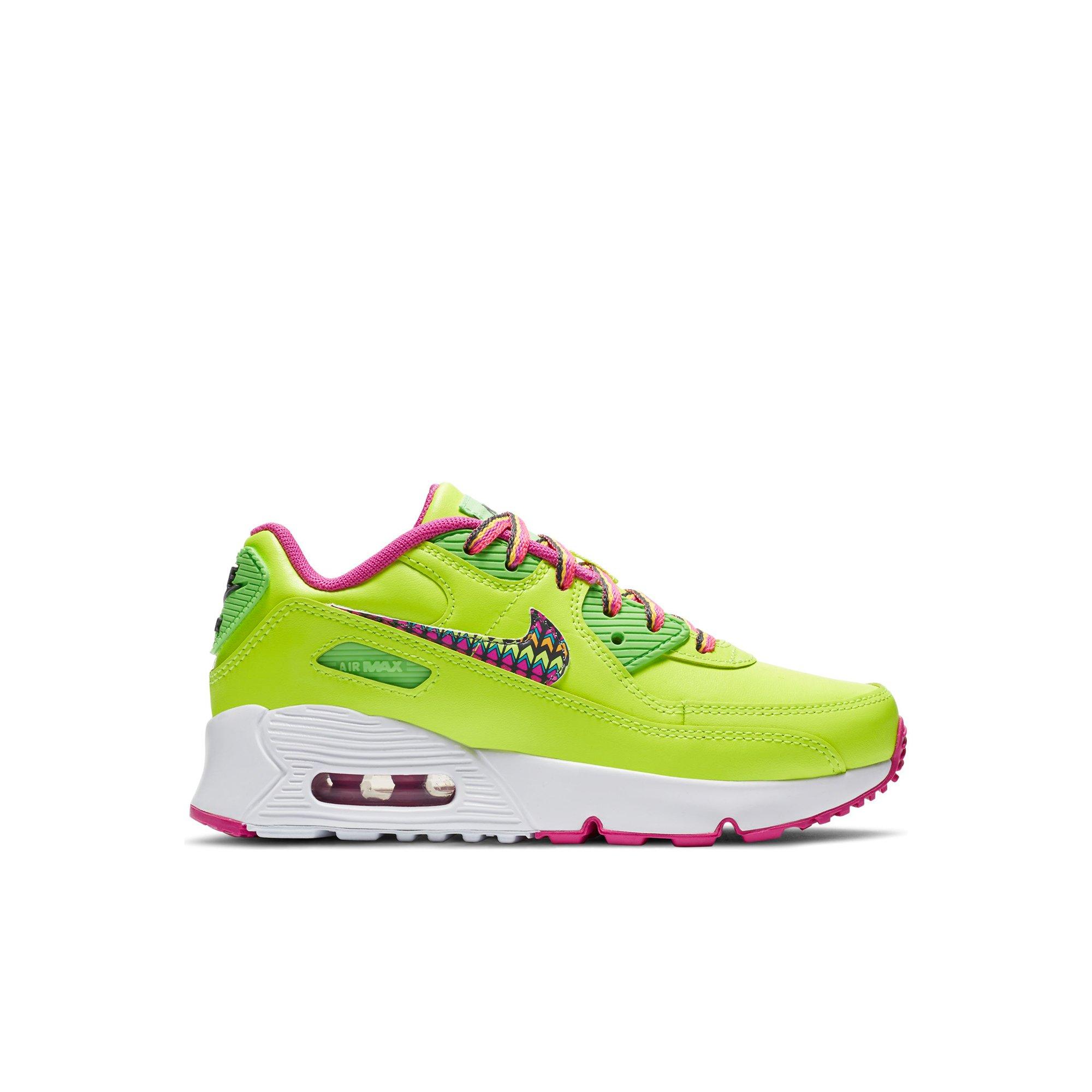 air max 90 green and pink