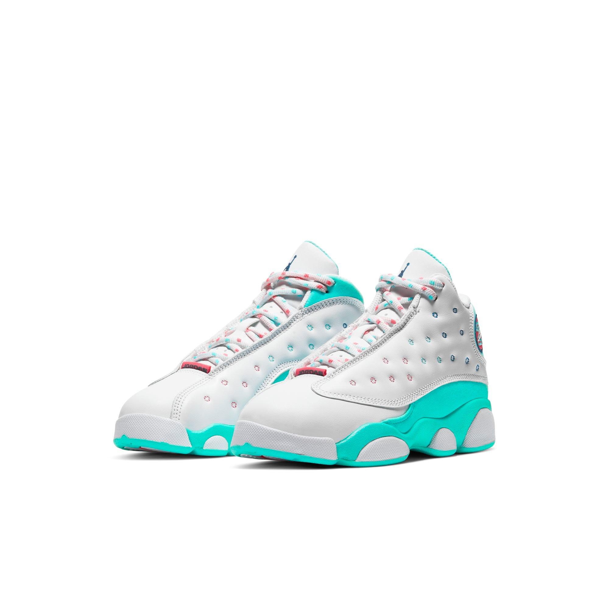 jordan 13 aurora green preschool