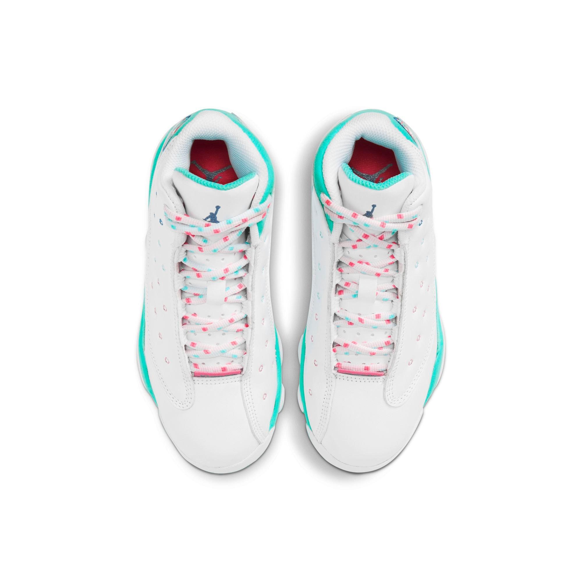 jordan 13 aurora green preschool