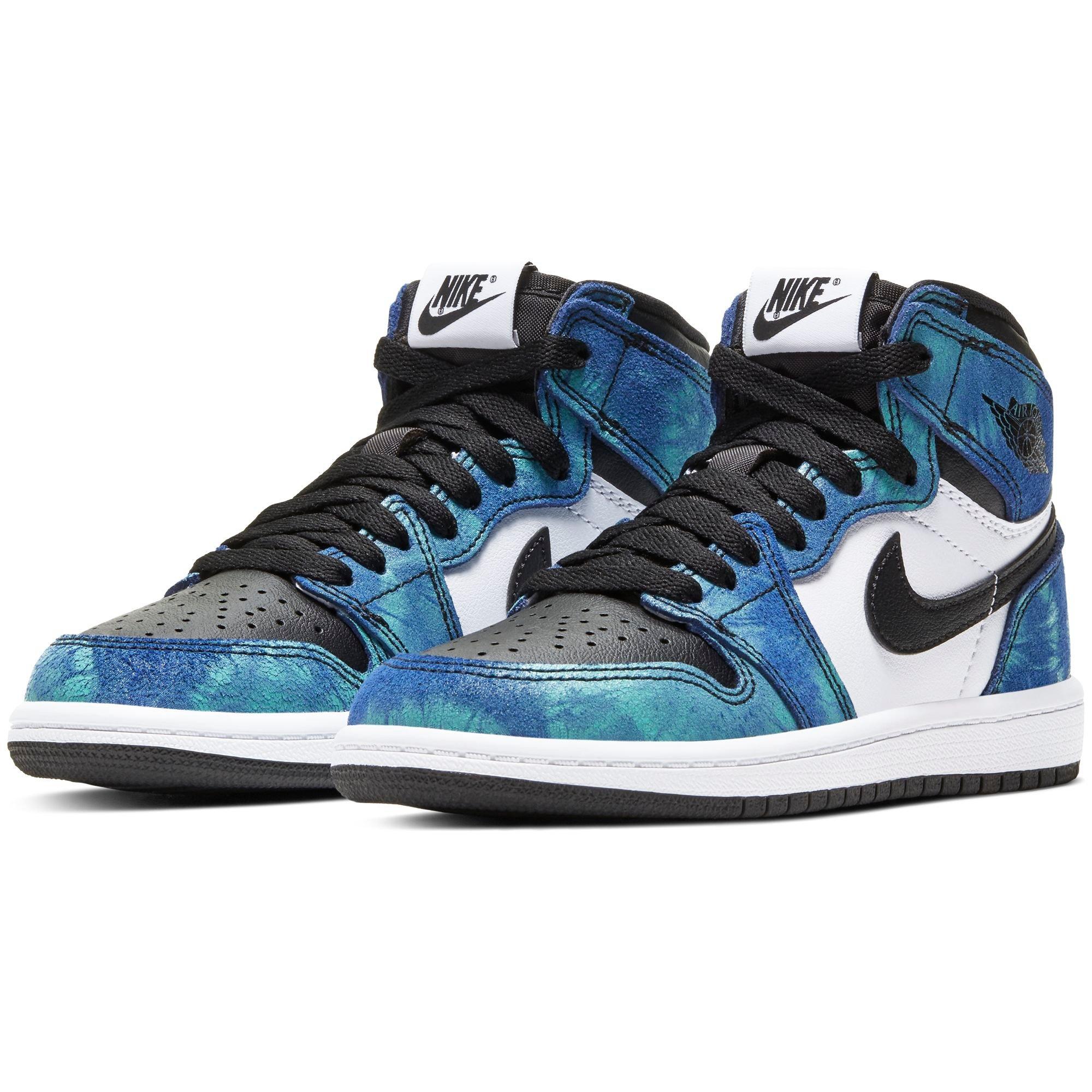 tie dye jordan 1 grade school