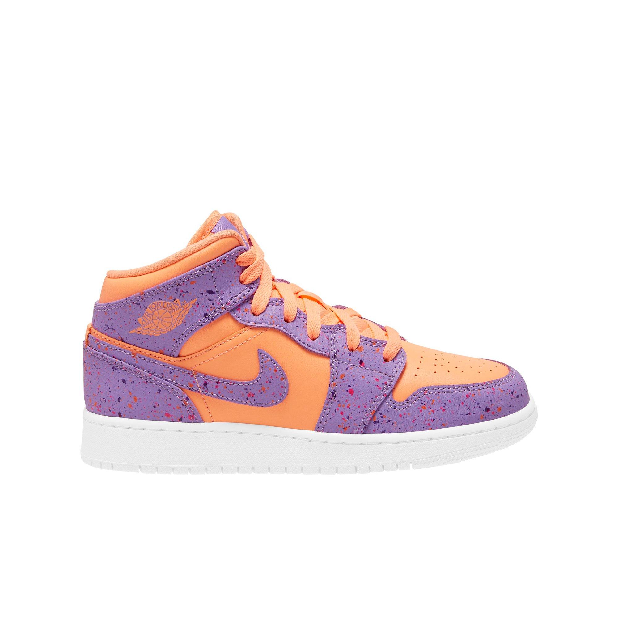 coral and purple jordan 1