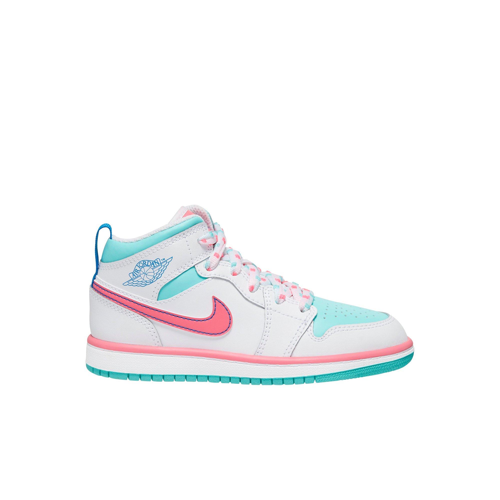 baby blue and pink jordan 1