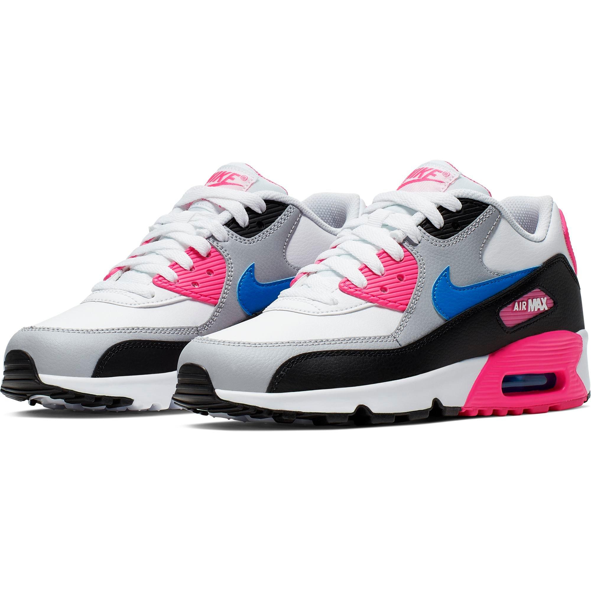 white pink and blue air max 90