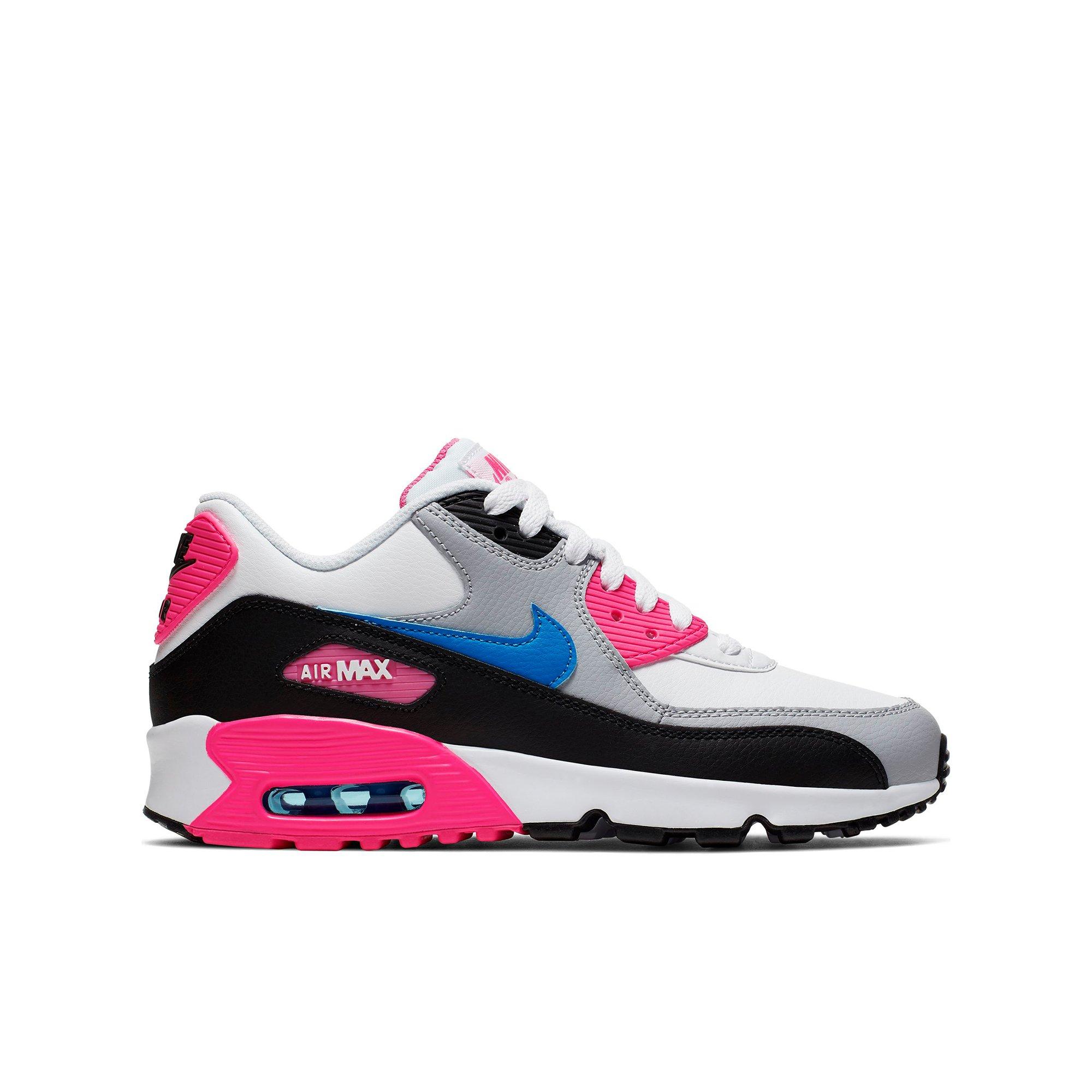 air max white pink and blue