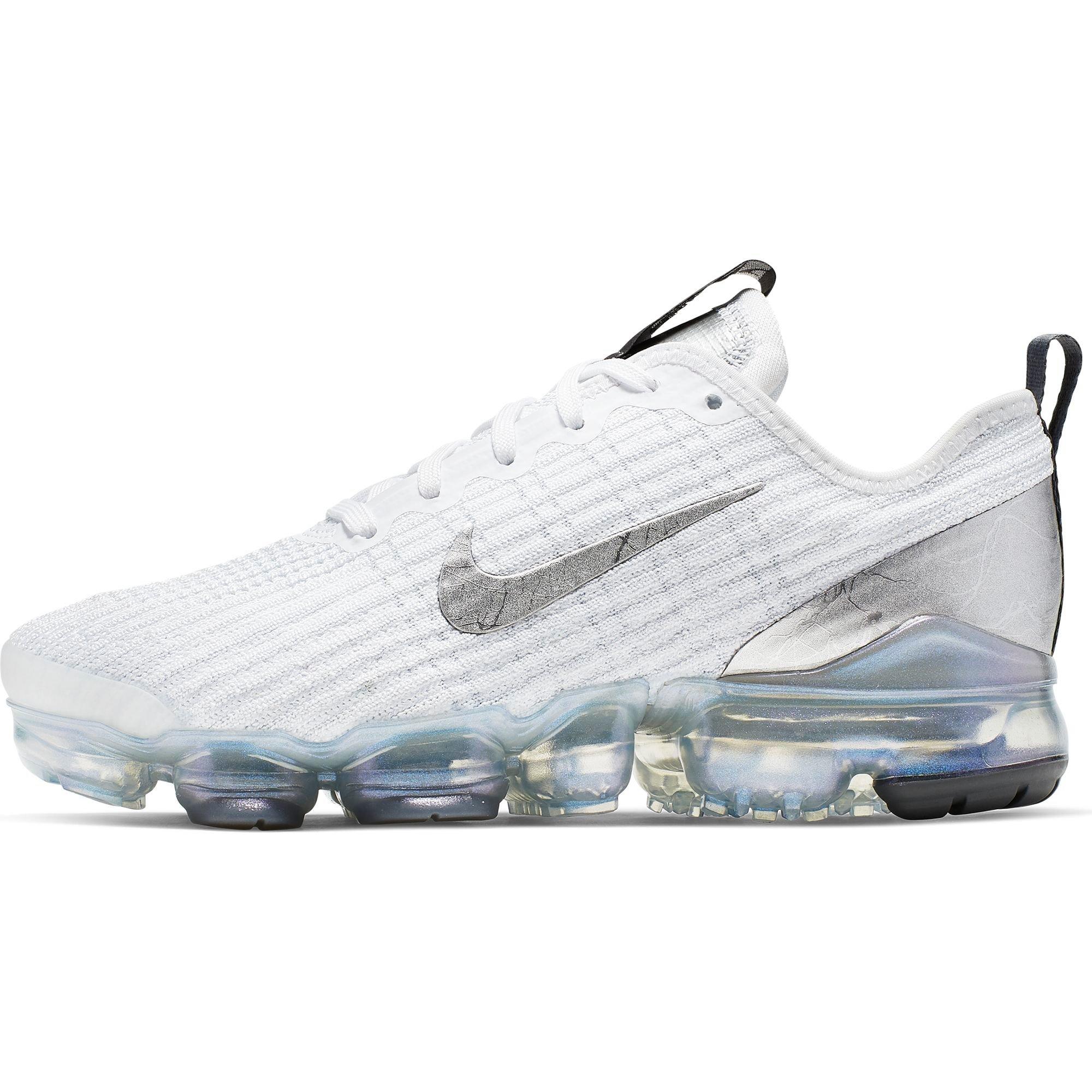 vapormax white and silver