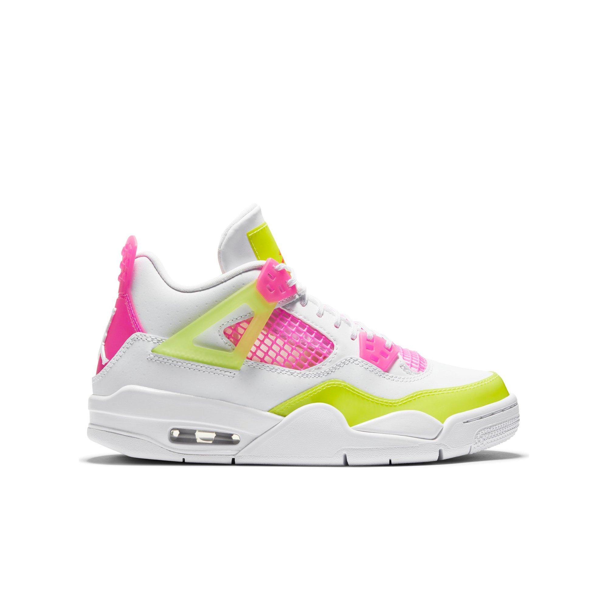 jordan 4 pink and white