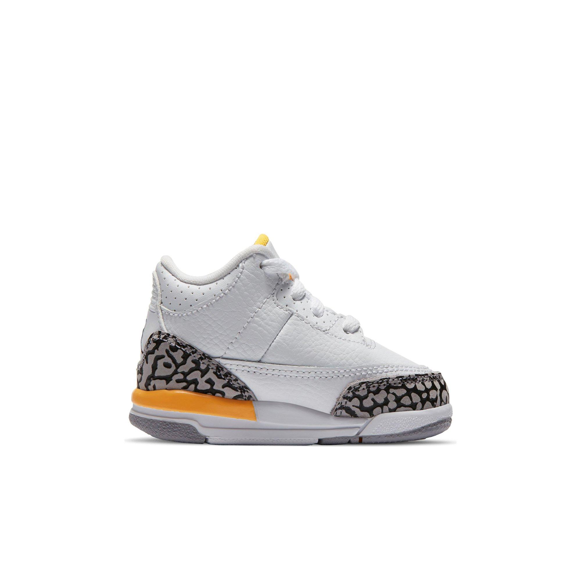 jordan 3 white black laser orange