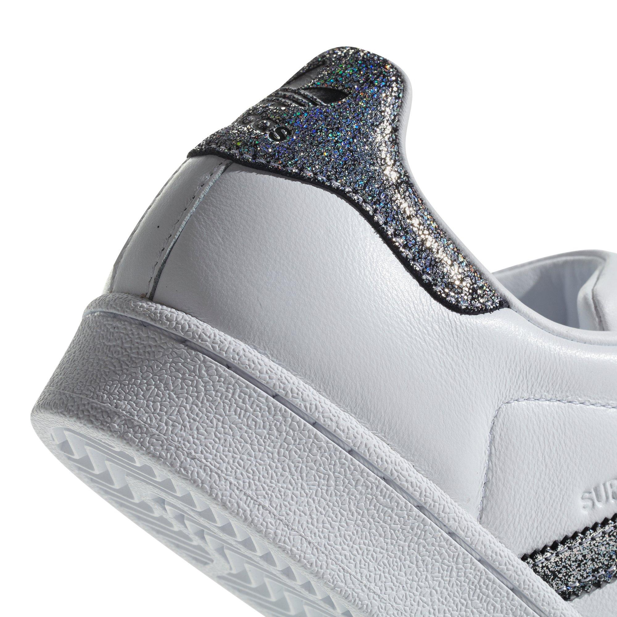 silver adidas superstar womens
