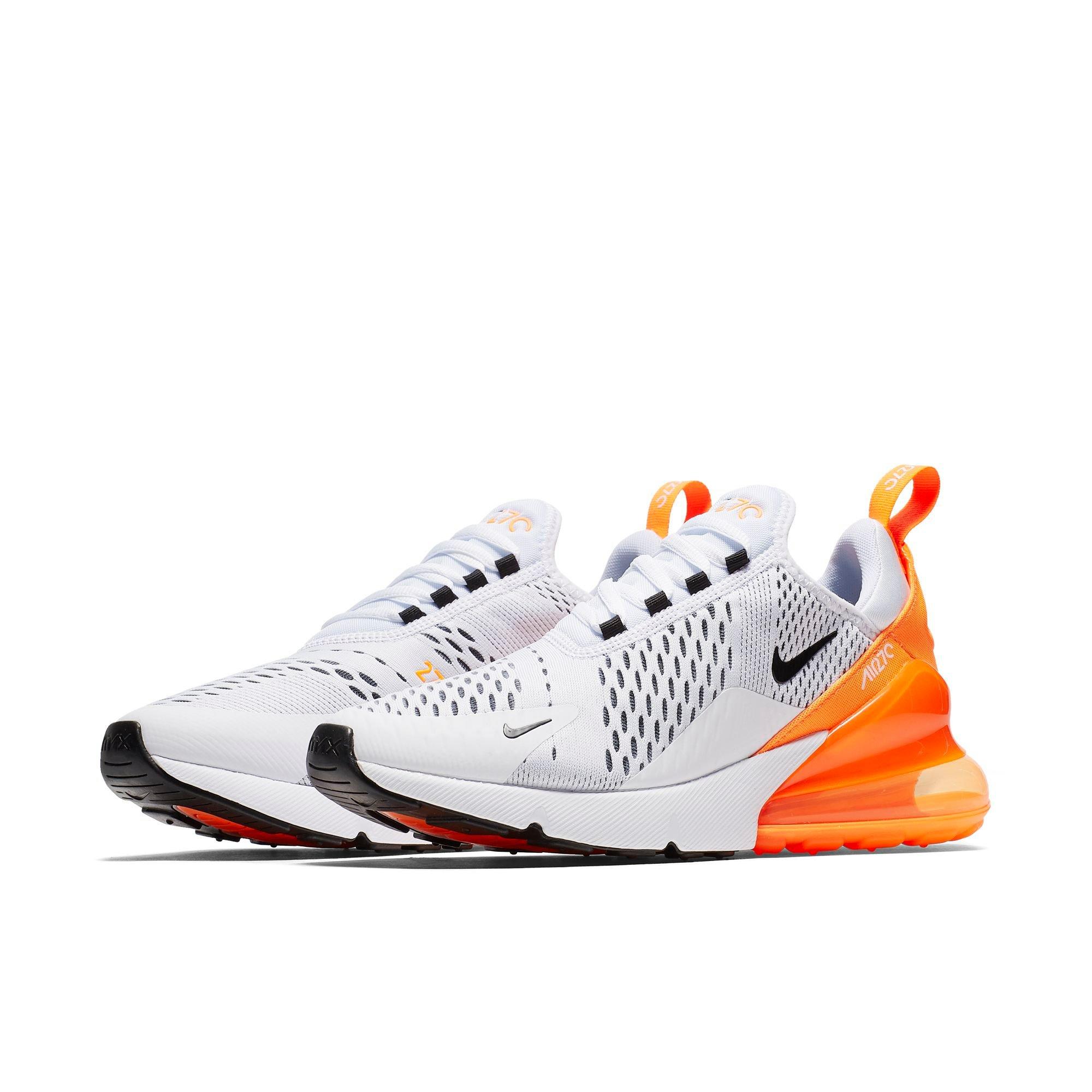 orange white and black air max