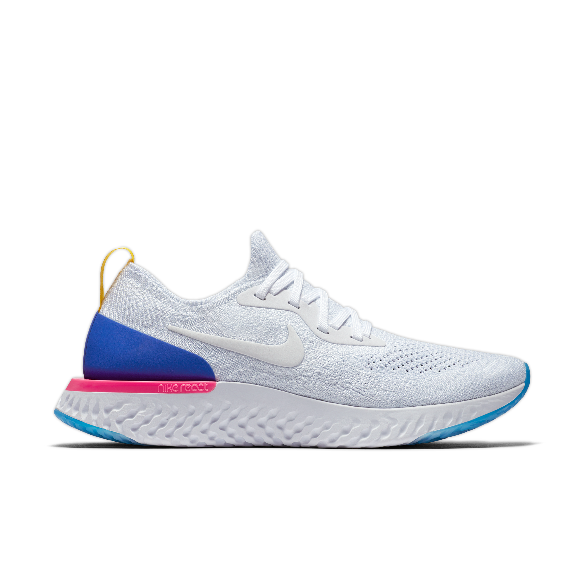 nike epic react flyknit blue running shoes price
