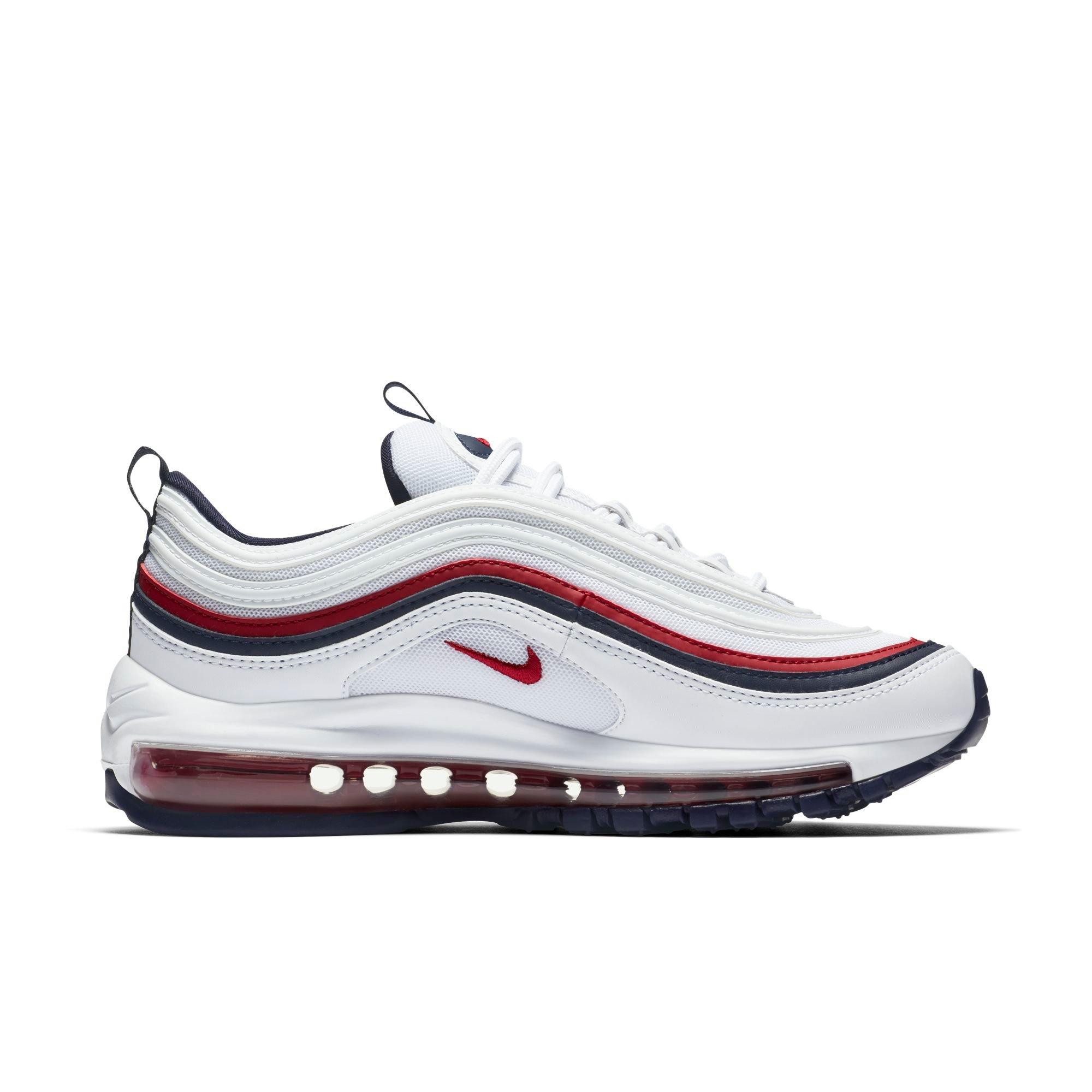 nike airmax white and red