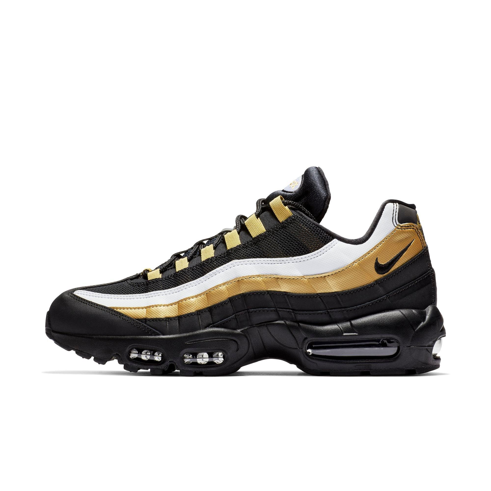 nike 95 gold and black