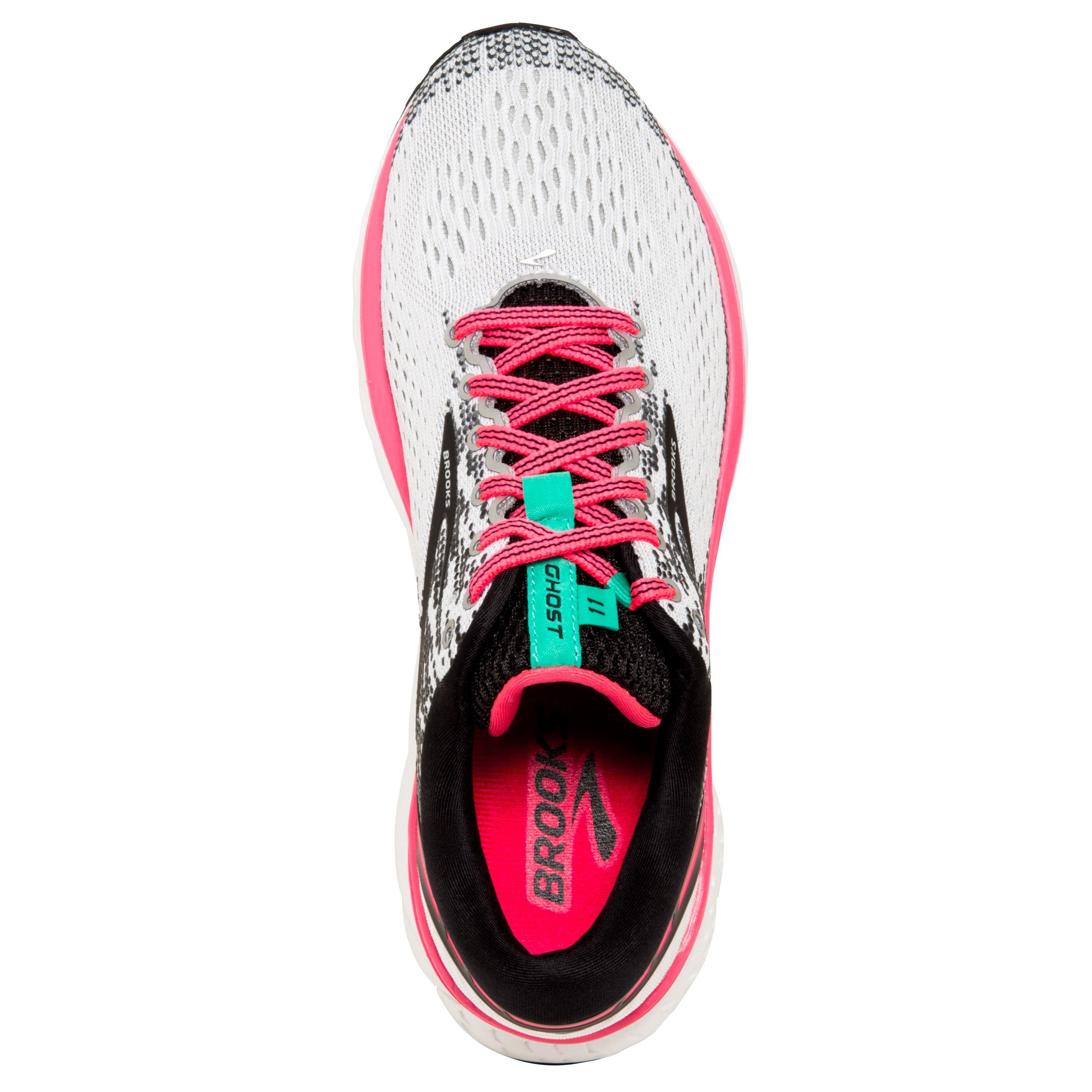 brooks ghost 11 white pink black