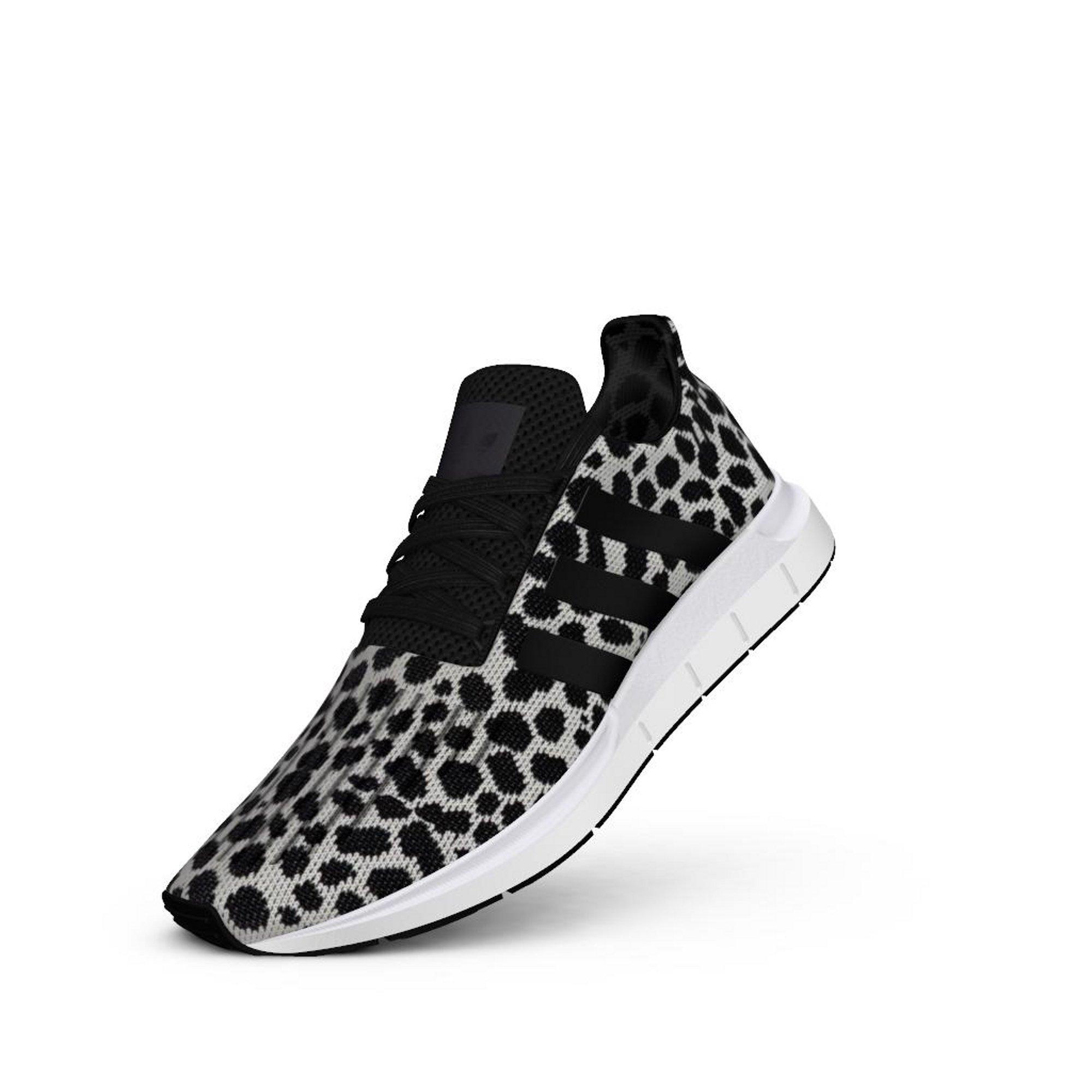 adidas swift run women black and white