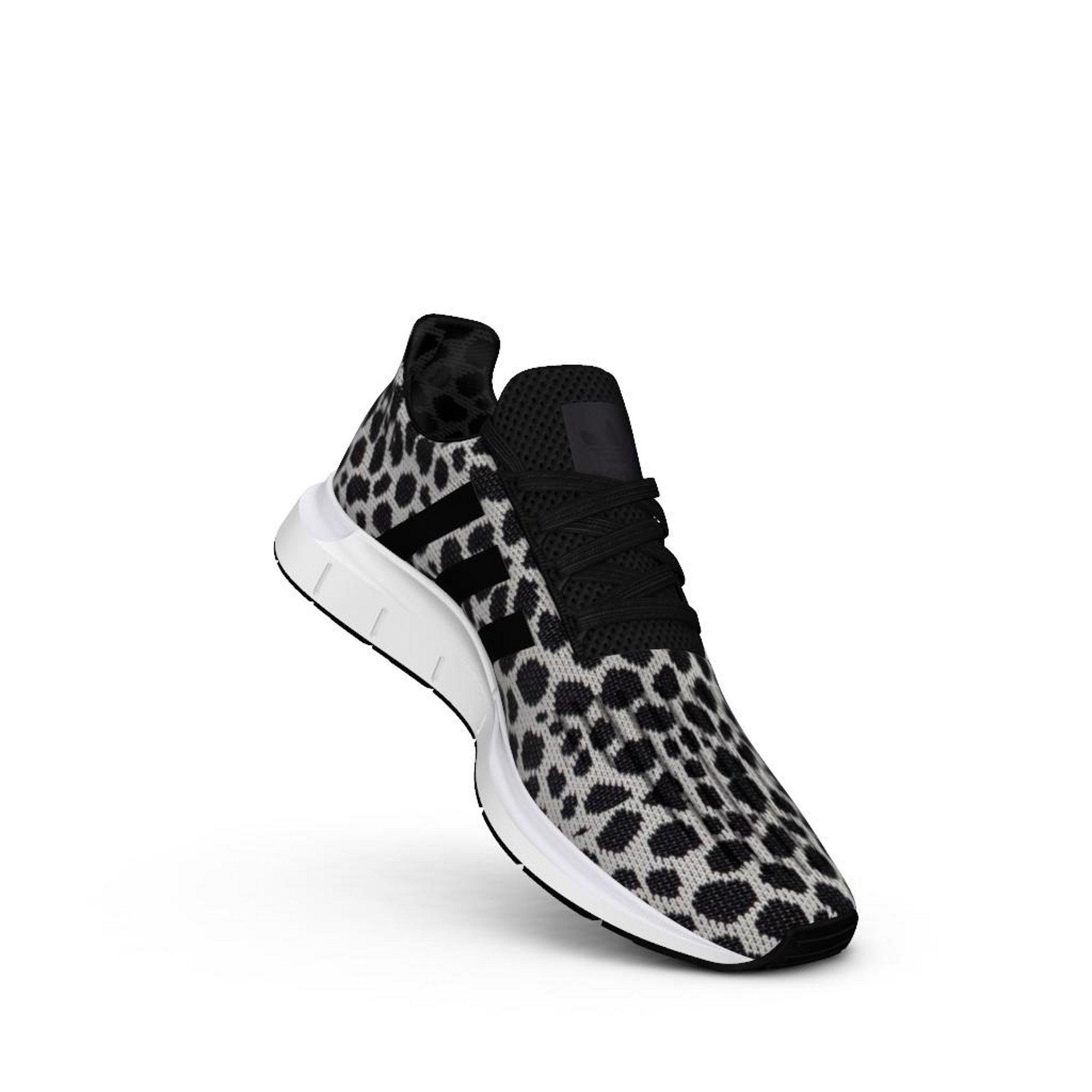 women's adidas swift run black and white