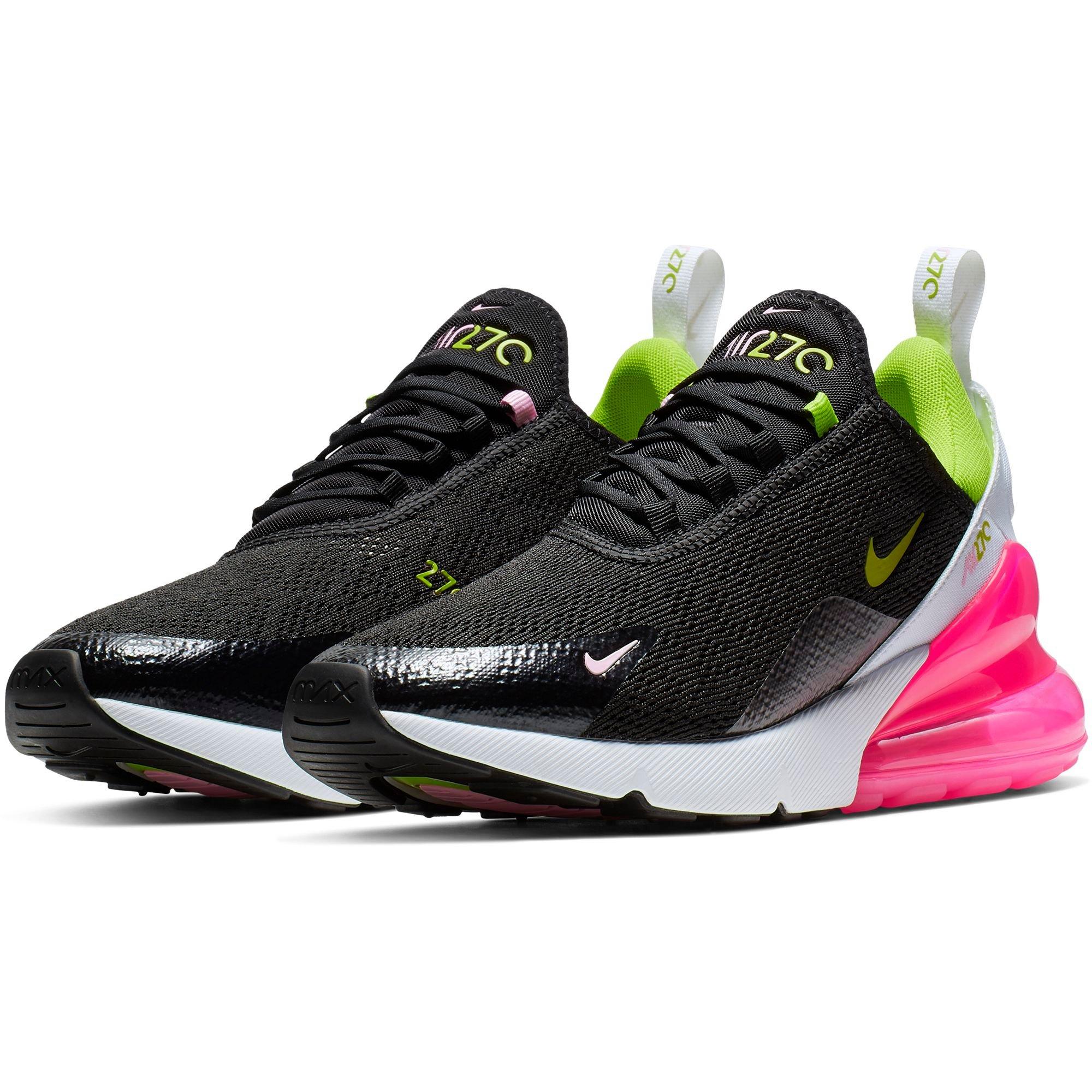 nike air max 270 black pink and white