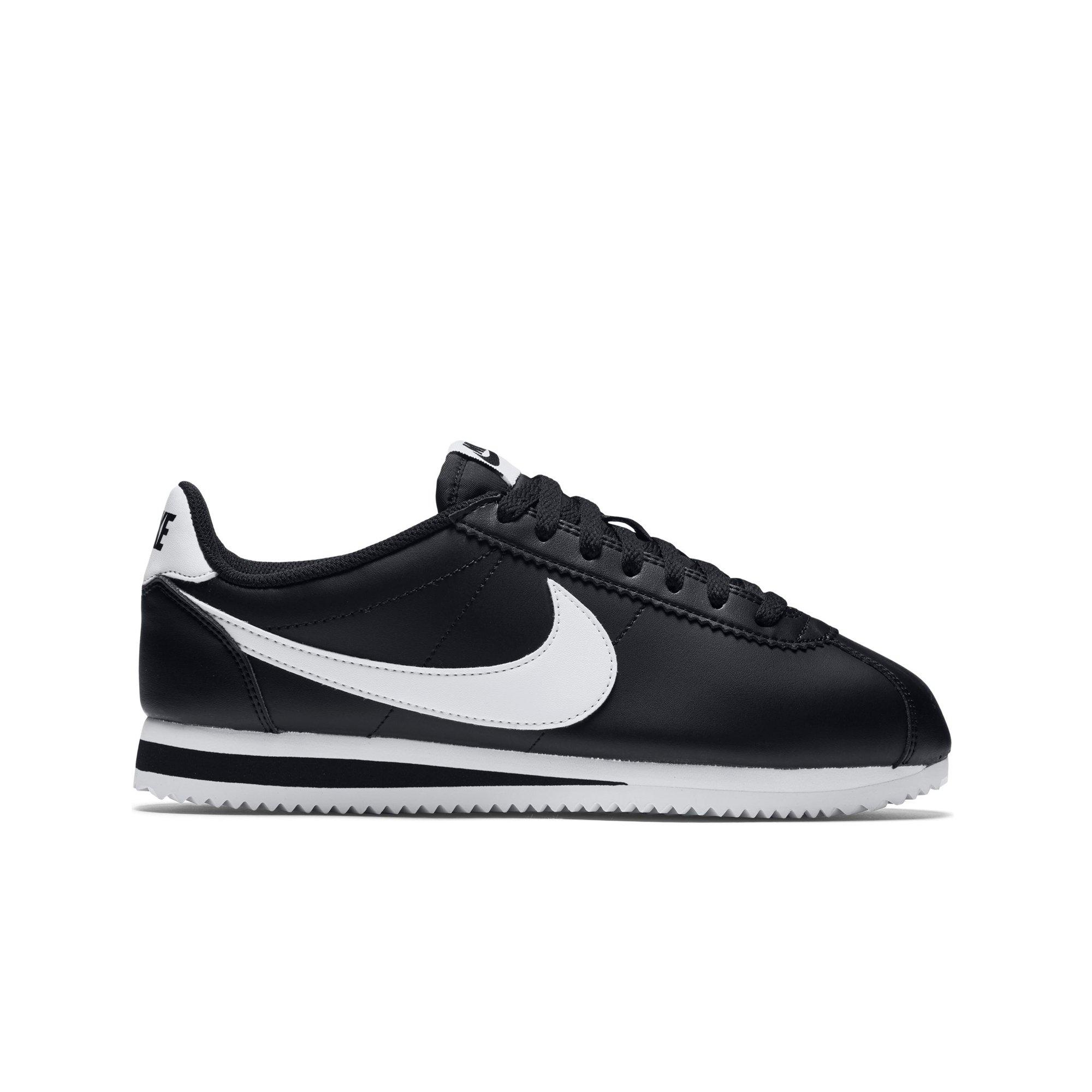 nike cortez womens black leather